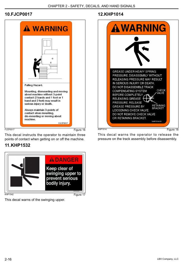 Manual do Operador Link-Belt 290X2 Escavadeira Hidráulica — página interna 1