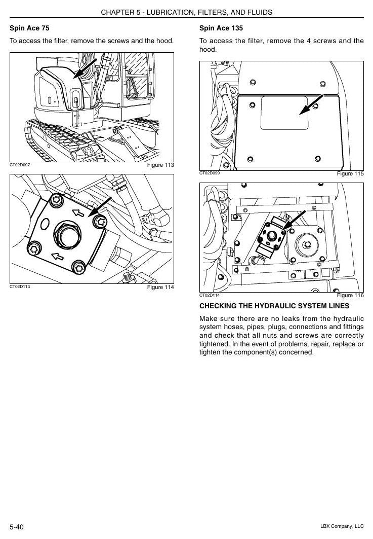 Manual do Operador Link-Belt 75-135 Escavadeira Hidráulica — página interna 4