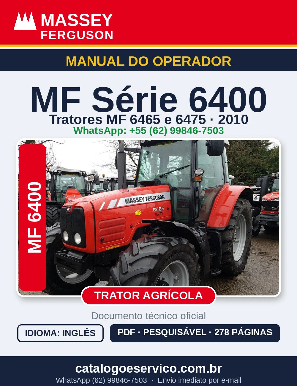 MANUAL DO OPERADOR MASSEY FERGUSON - 6465, 6475 - 2010-TIER 3