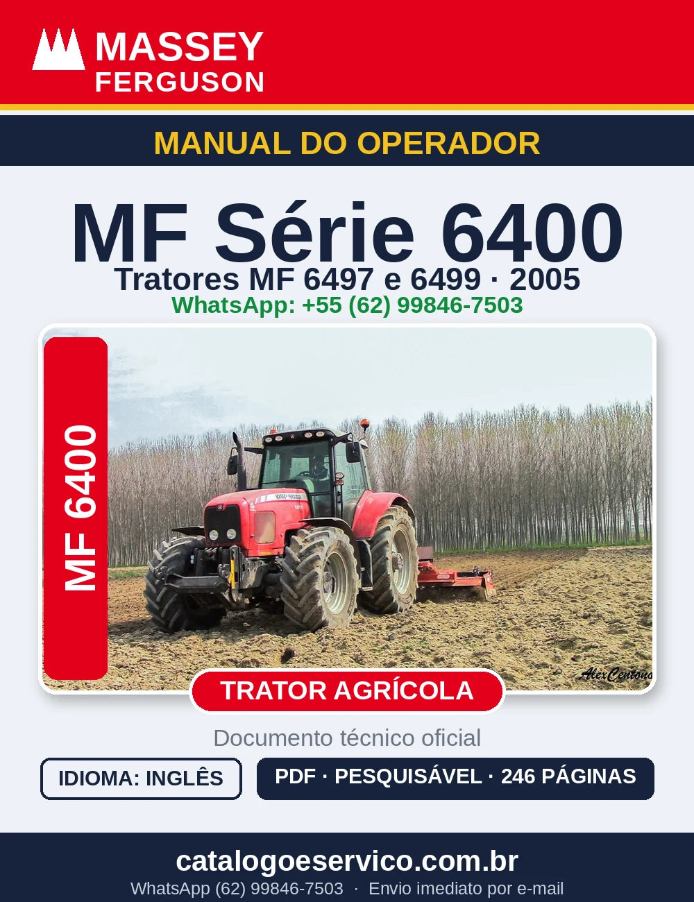 MANUAL DO OPERADOR MASSEY FERGUSON - 6497, 6499 -2005-TIER 2