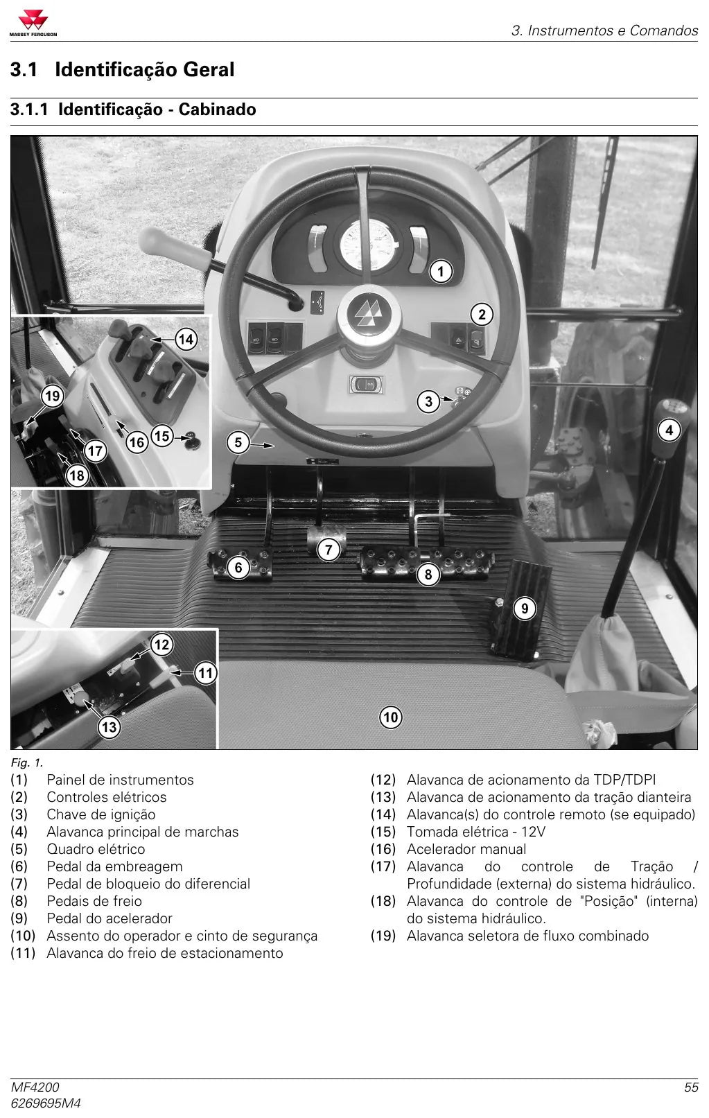 Manual do Operador — Tratores Massey Ferguson Linha 4200 (MF 4292 HD, 4297, 4298 e 4299 · 2014) — página interna