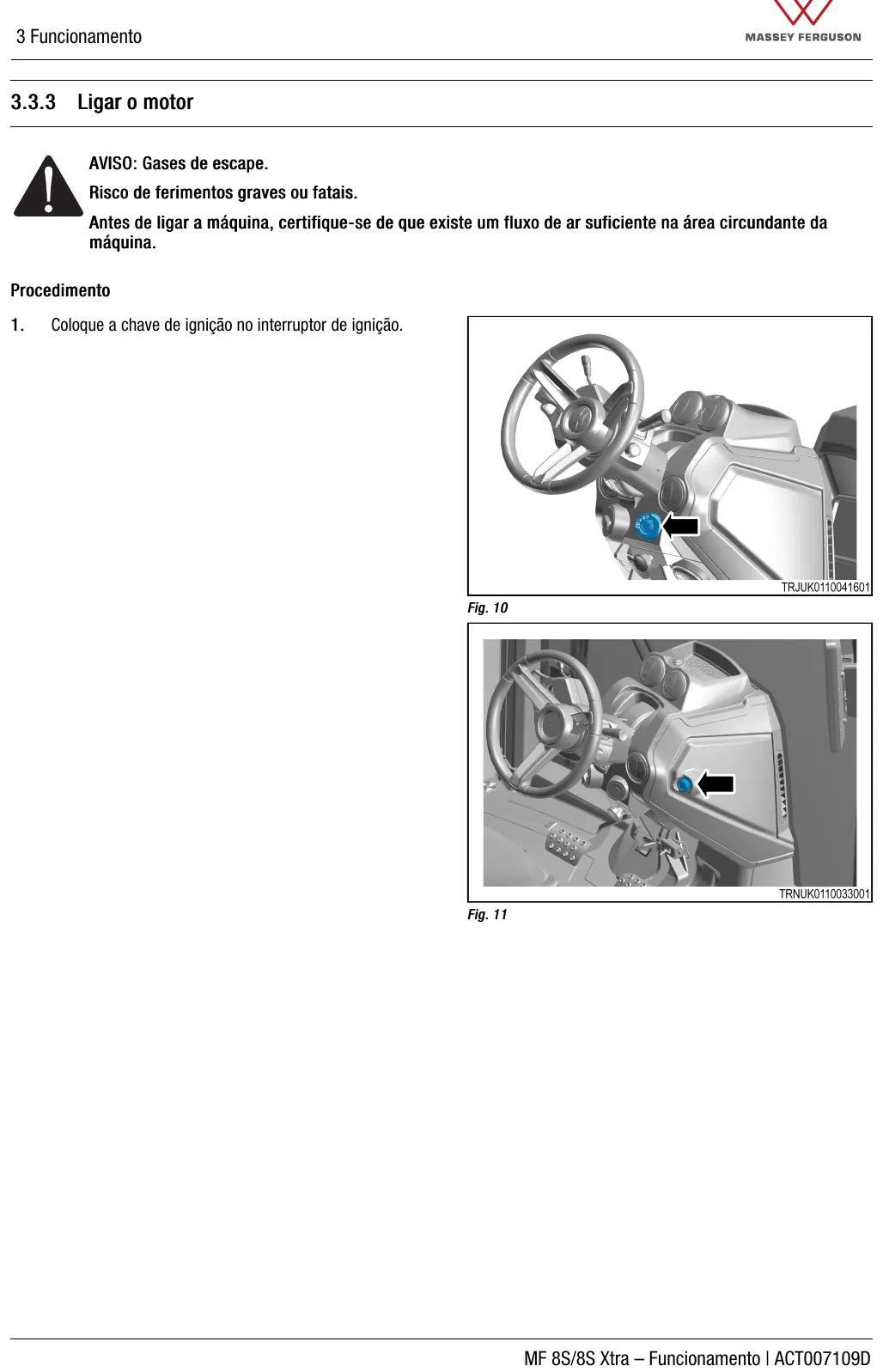 Manual do Operador — Operação Massey Ferguson MF 8S.205 a 8S.305 Dyna-VT — Trator — 2025 — 396 Páginas em PDF — página interna 4