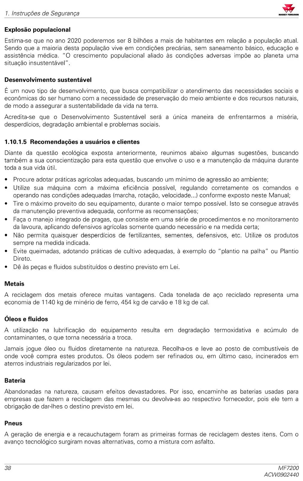 Manual do Operador — Tratores Massey Ferguson MF 7214, 7215, 7217 e 7219 (Série 7200 · 2017) — página interna