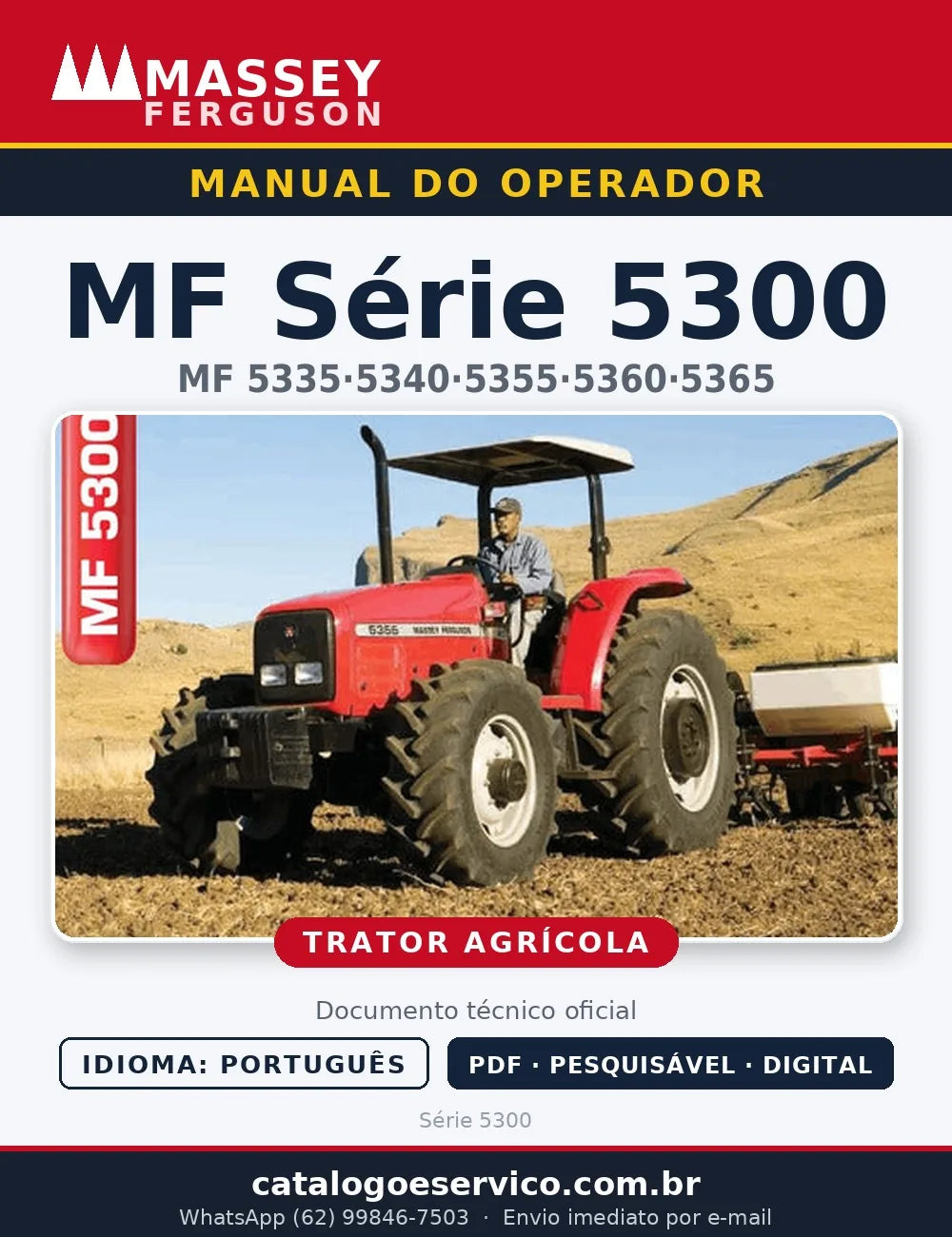 Manual do Operador — Tratores Massey Ferguson Série 5300 (MF 5335, 5340, 5355, 5360 e 5365)