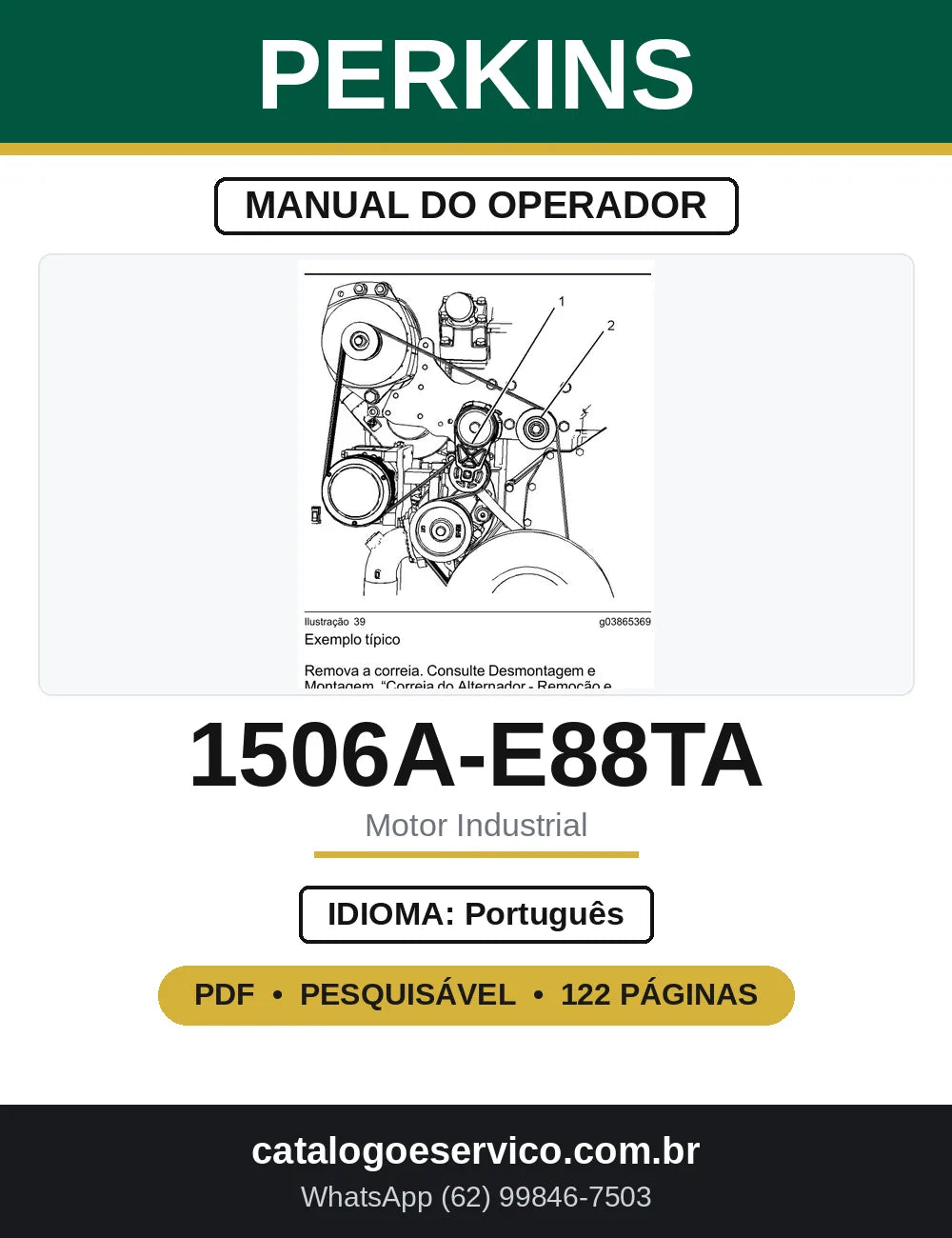 Manual do Operador Perkins 1506A, 1506C e 1506D-E88TA — capa
