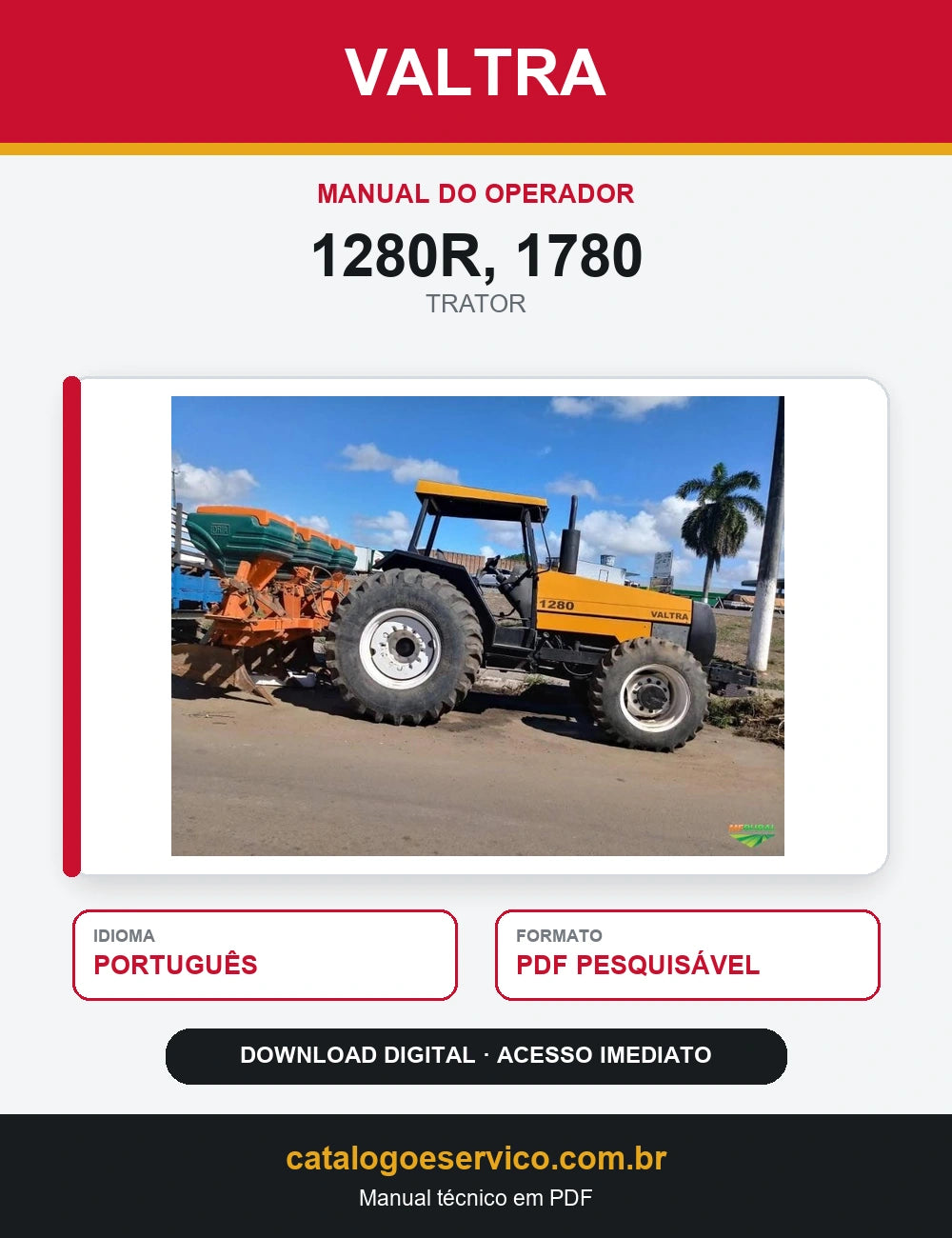 Manual Do Operador Valtra - 1280r, 1780 - 2005