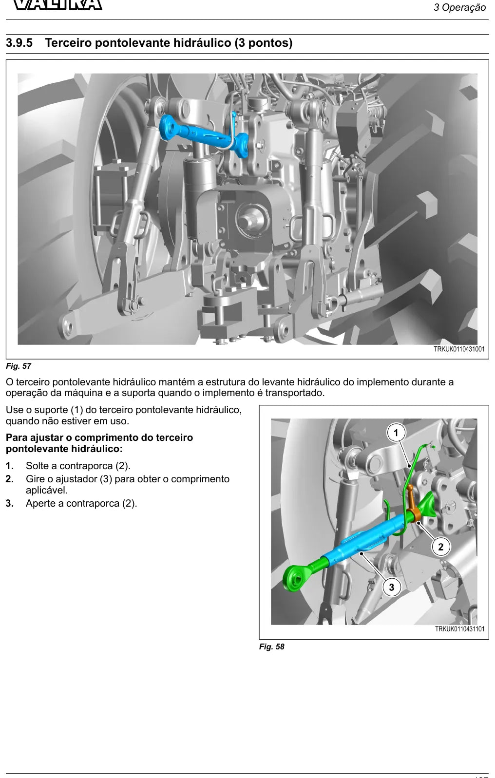 Manual do Operador Valtra A800R, A850R, A950R e A990R — Trator — Edições 2022 e 2024 — 222 e 222 Páginas em PDF — página interna 3