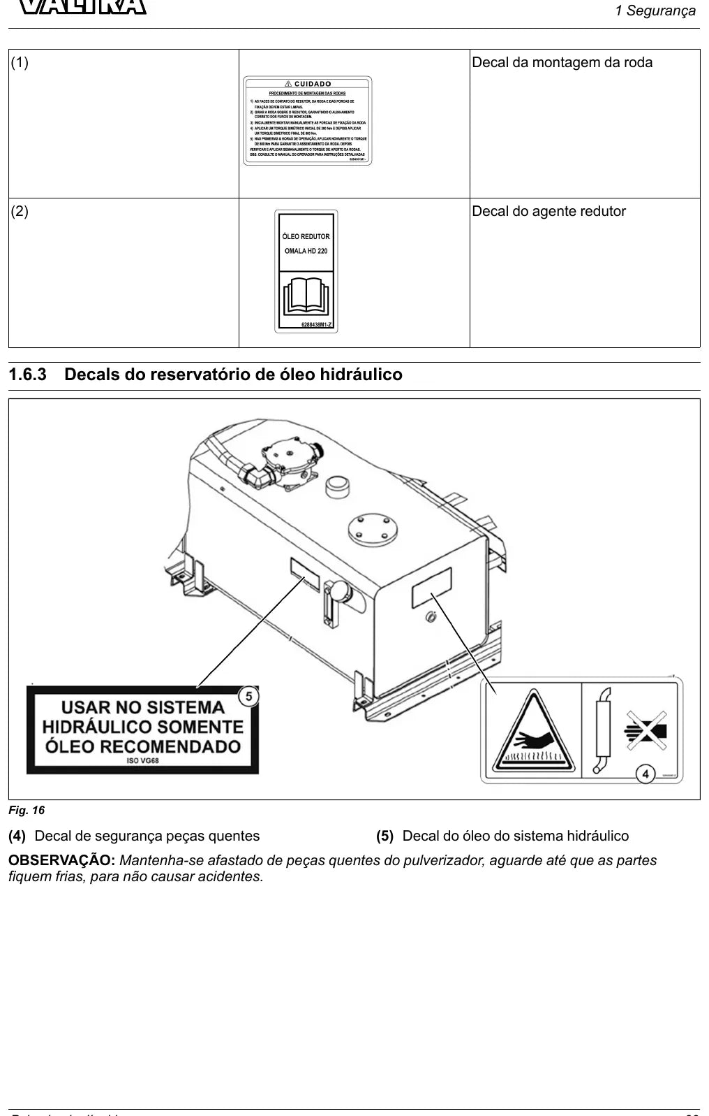 Manual do Operador Valtra BS2225H — Pulverizador — 2023 — 288 Páginas em PDF — página interna 1