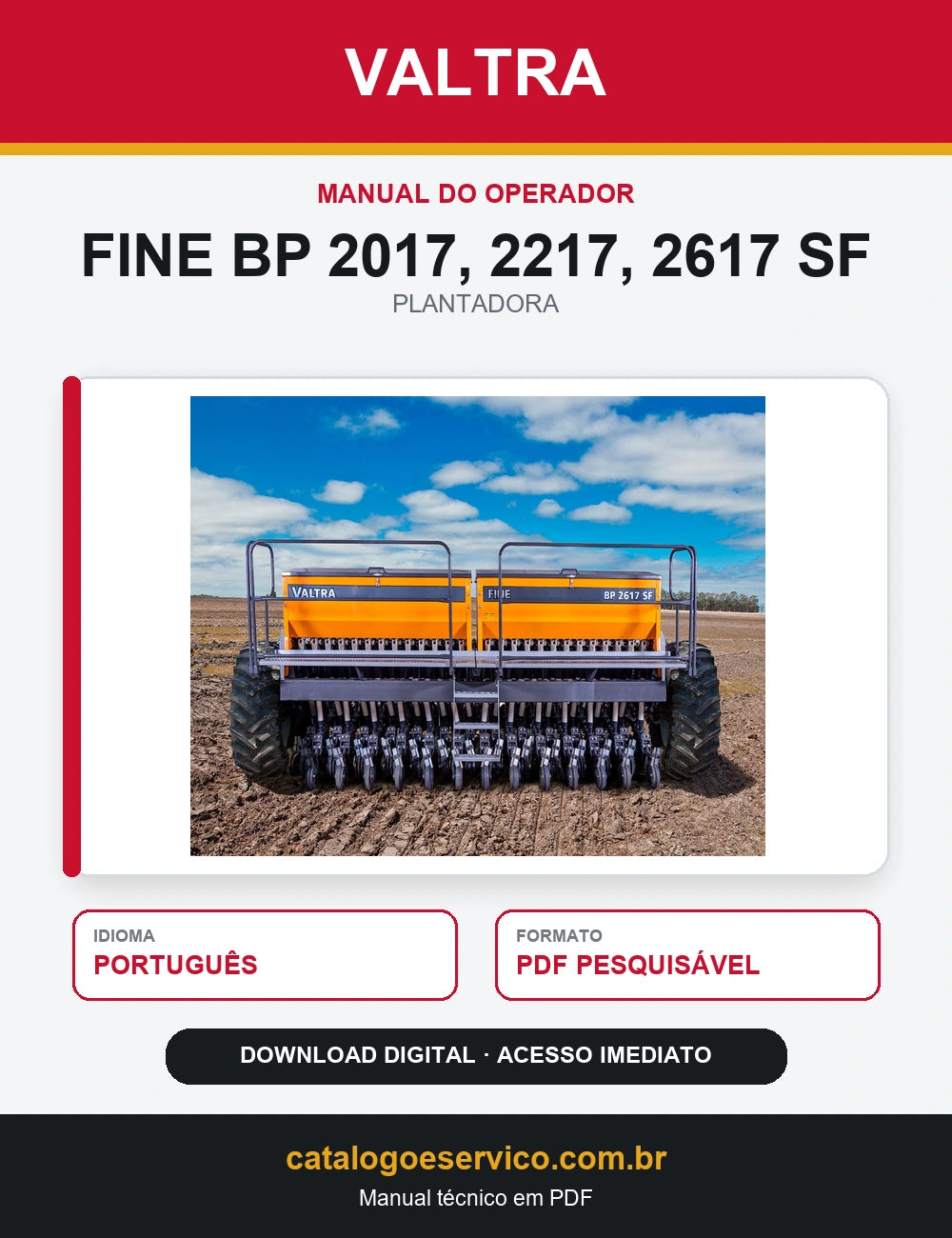 Manual do Operador Valtra - Fine Bp 2017, 2217, 2617 Sf-2012
