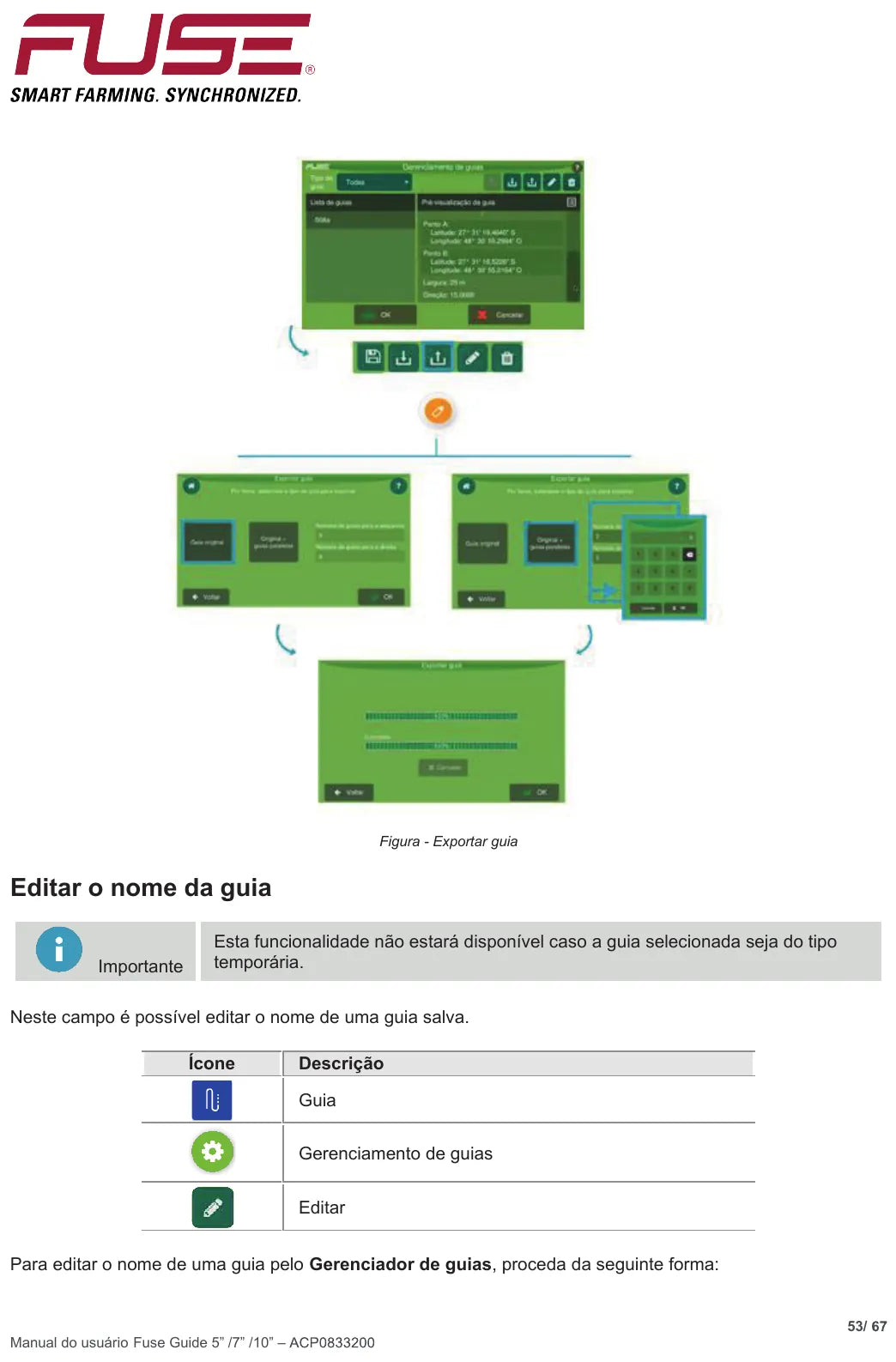 Manual do Operador Valtra Fuse Guide 5, 7 e 10 polegadas — 2023 — 67 Páginas em PDF — página interna 2