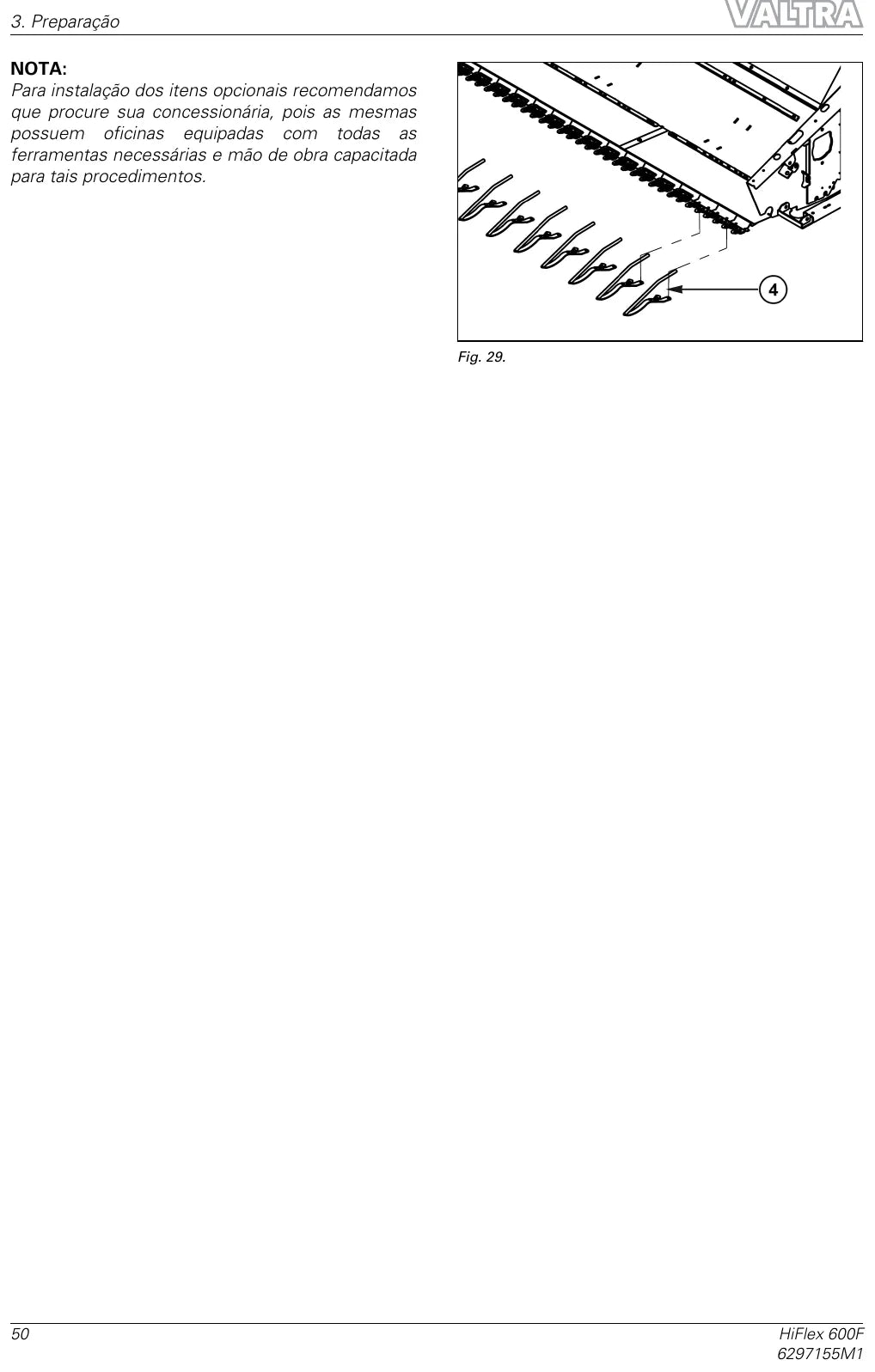 Manual do Operador Valtra HiFlex 600F 16 a 30 pes — Plataforma de Corte — 2015 — 102 Páginas em PDF — página interna 2