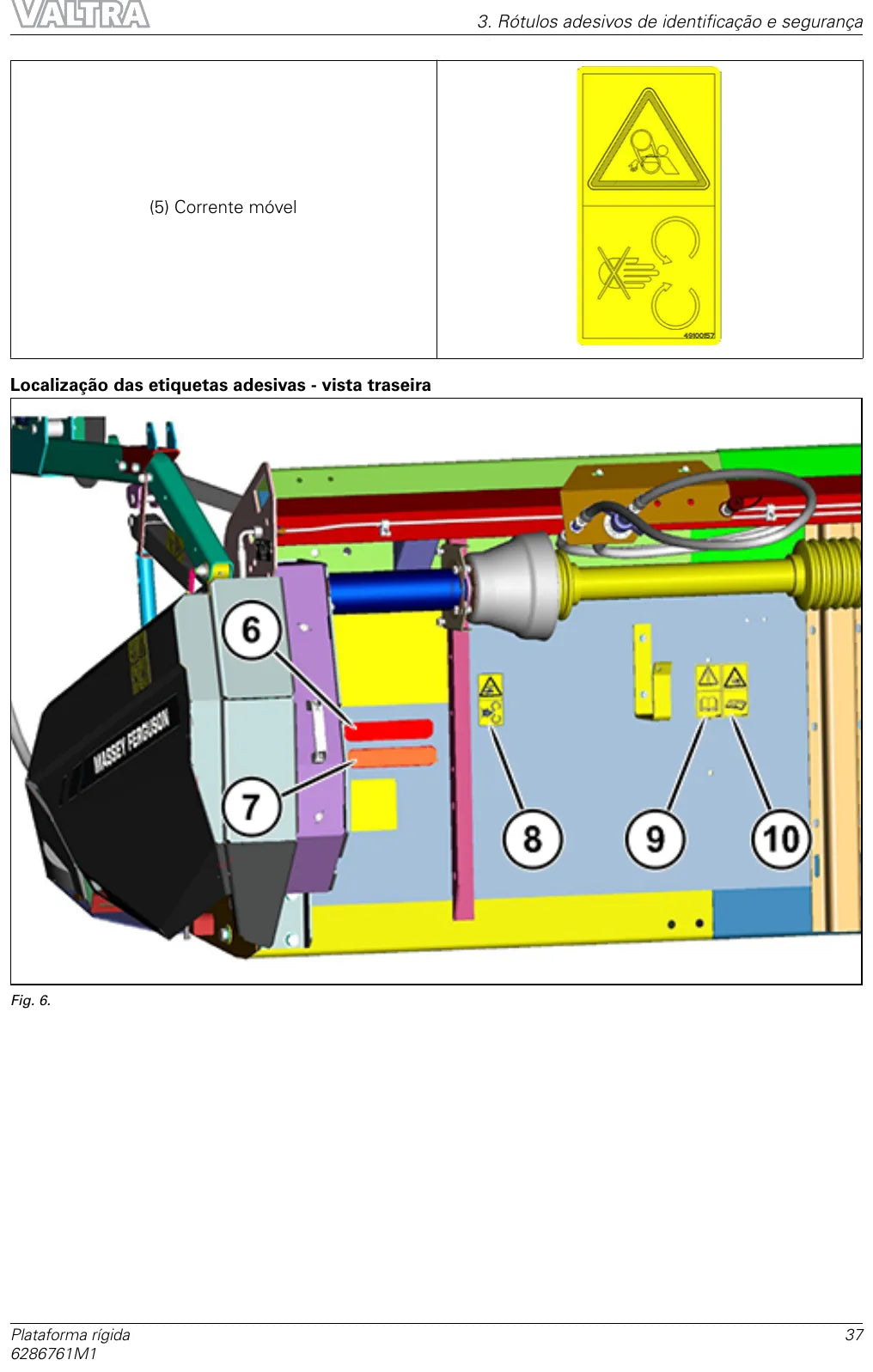 Manual do Operador Valtra Plataforma rigida 16 a 23 pes — Plataforma de Corte — 2022 — 92 Páginas em PDF — página interna 1