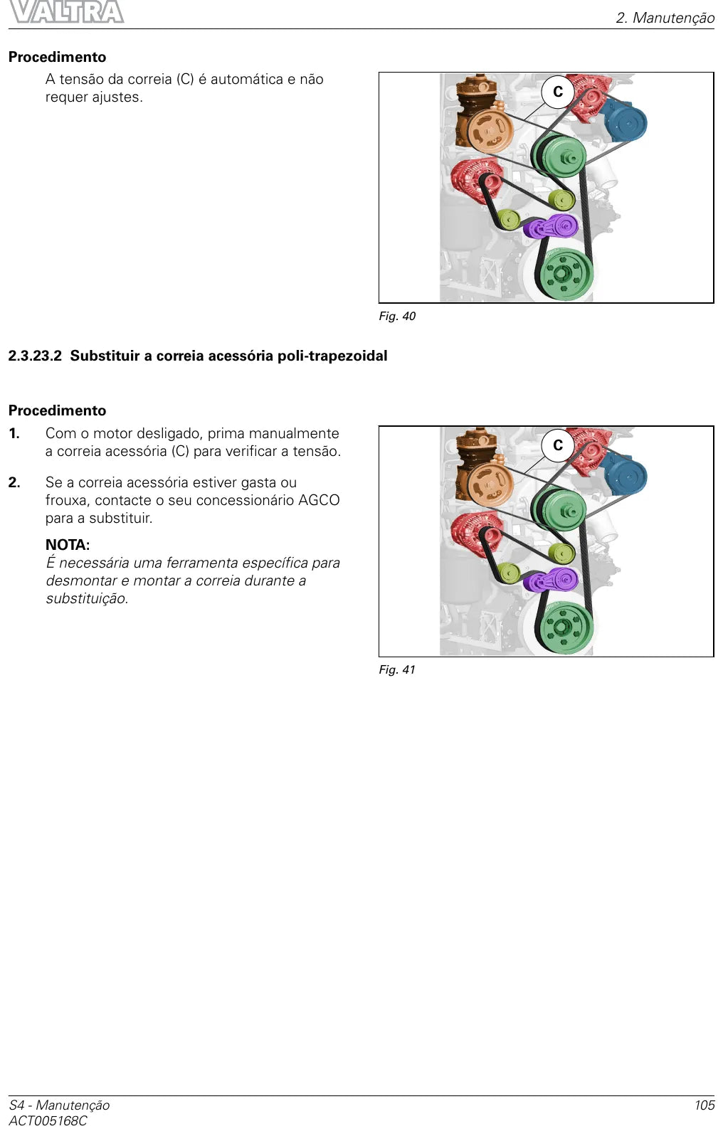 Manual do Operador — Manutenção Valtra S274 a S374 AVT — Trator — Edições 2020 e 2021 — 222 e 280 Páginas em PDF — página interna 2