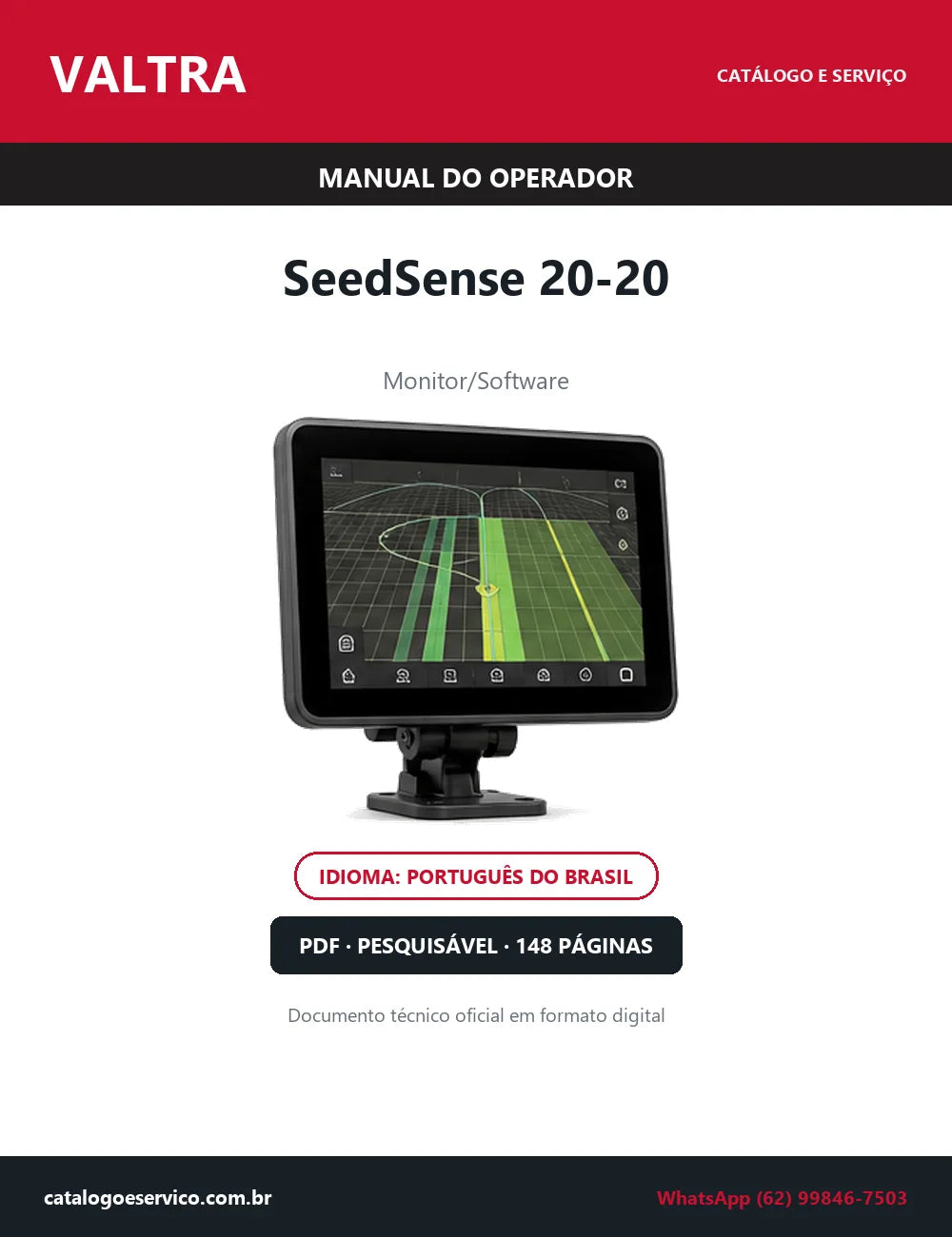 Manual do Operador Valtra SeedSense 20-20 — 2016 — 148 Páginas em PDF