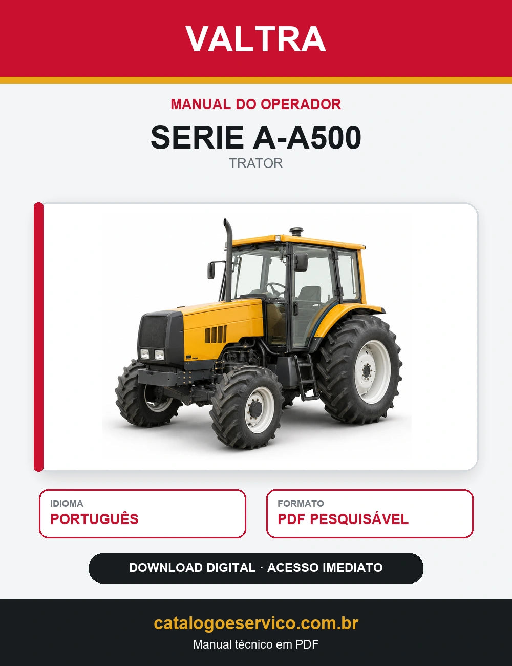 Manual do Operador VALTRA - SERIE A-A500 - Trator