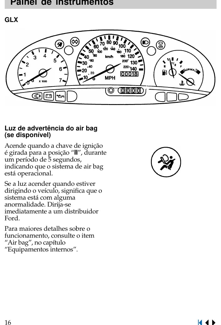 Página interna 1 — Ford Escort Zetec 1.8 16V