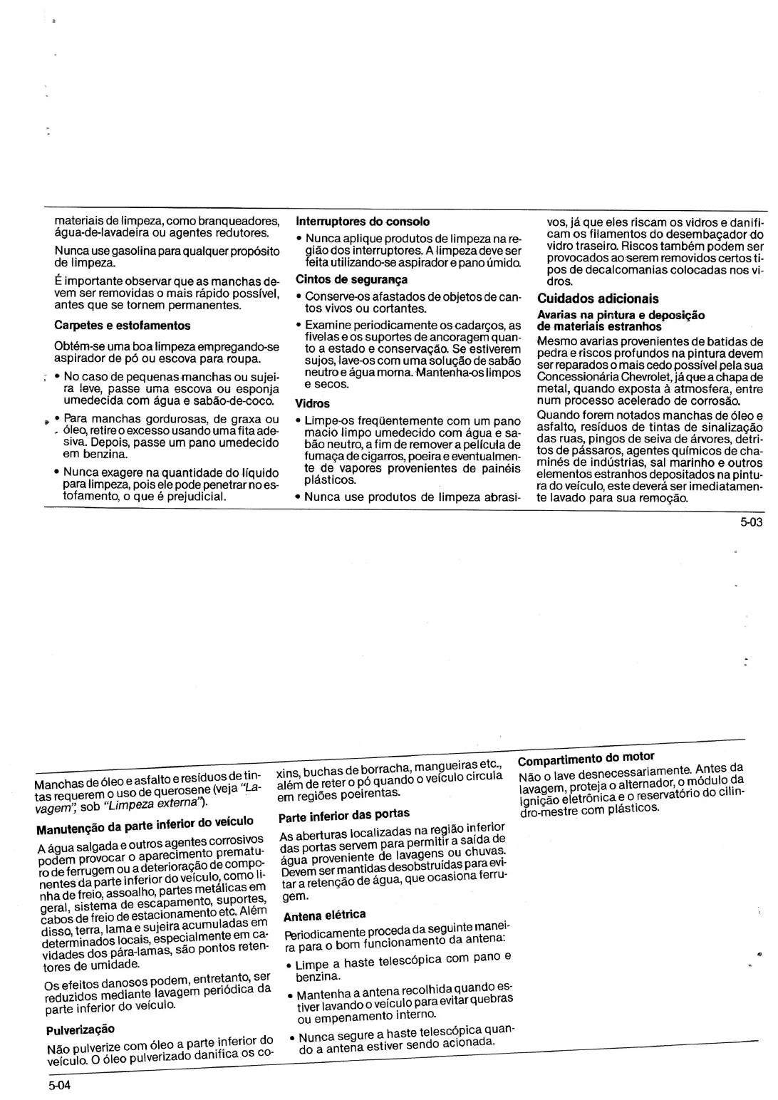 Página interna 4 — Chevrolet Monza 1991