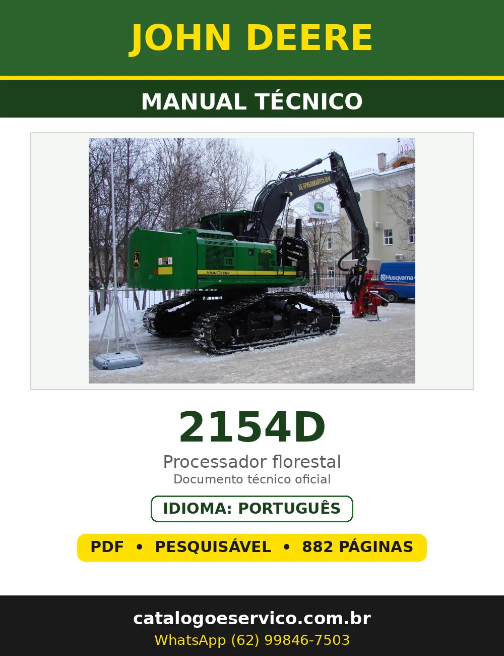 Capa - Manual Técnico John Deere 2154D