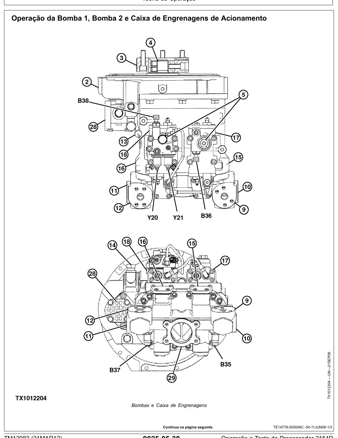 Manual Técnico John Deere 2154D — ilustração técnica 3