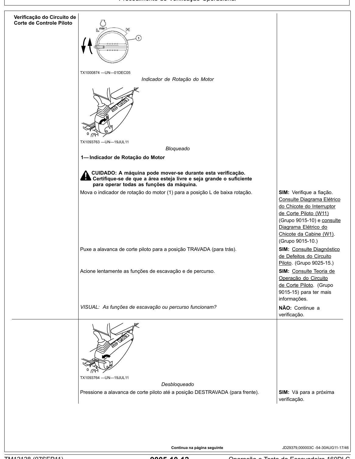 Manual de Operação e Testes John Deere 160DLC — ilustração técnica 1