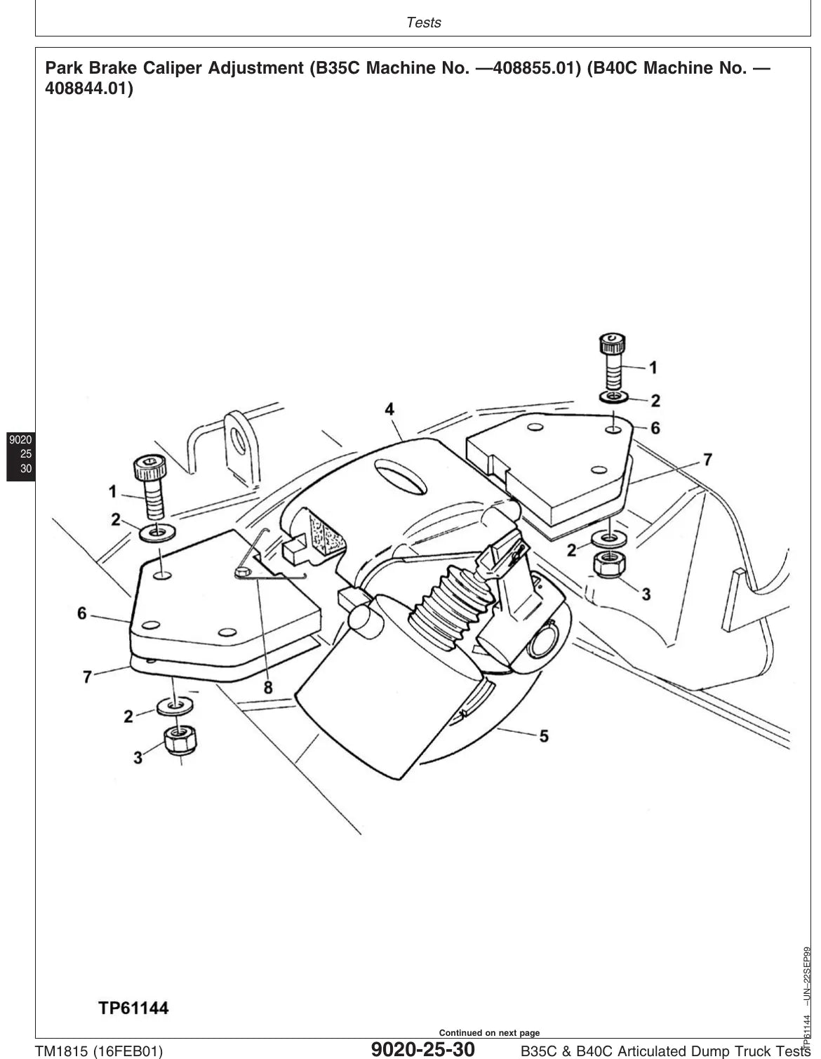 Manual Técnico John Deere B35C e B40C — ilustração técnica 3