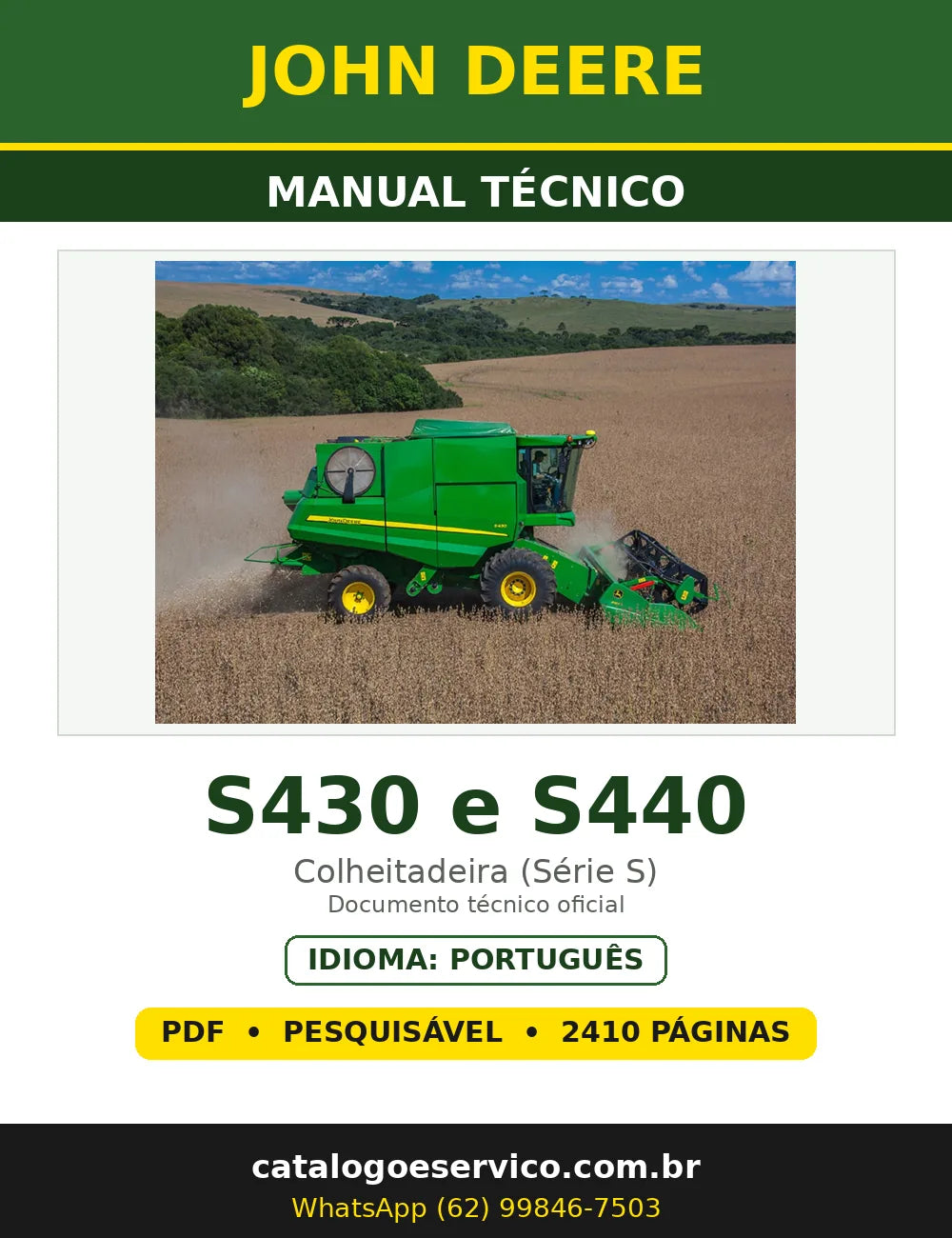 Capa - Manual Técnico John Deere S430 e S440