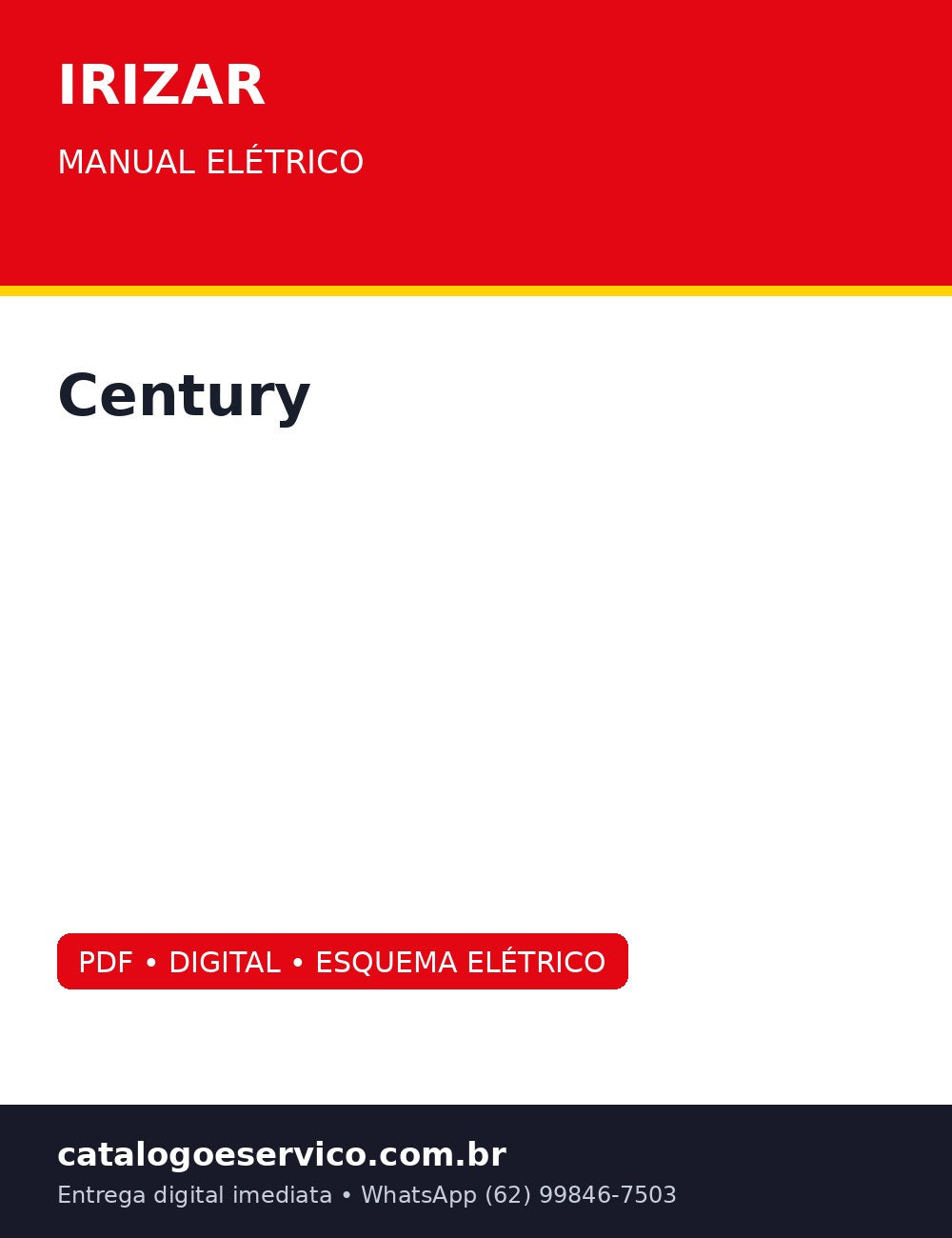 Manual Elétrico Irizar Century — 40 esquemas numerados
