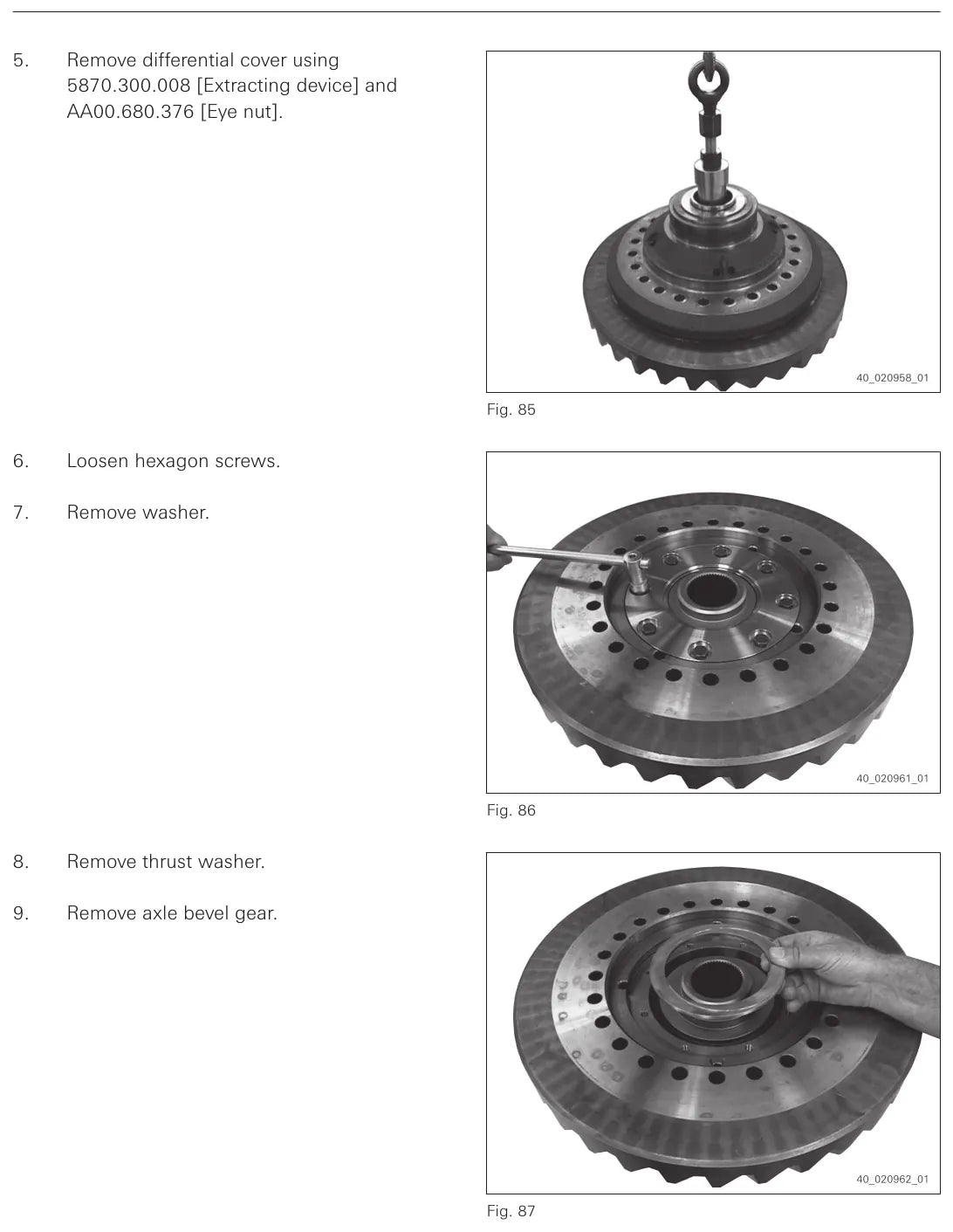 Manual de Reparação Eixo ZF MT-L 3115 II e MT-L 3125 II (Inglês) — página interna 1 do PDF (Manual de Reparação)