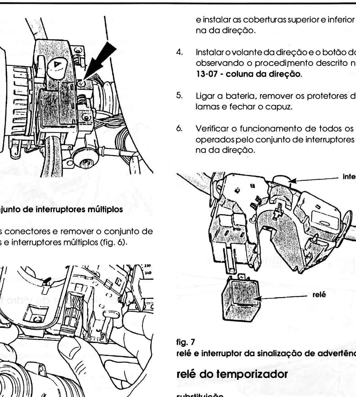 FORD Escort e Verona — diagrama — página interna do manual de serviço