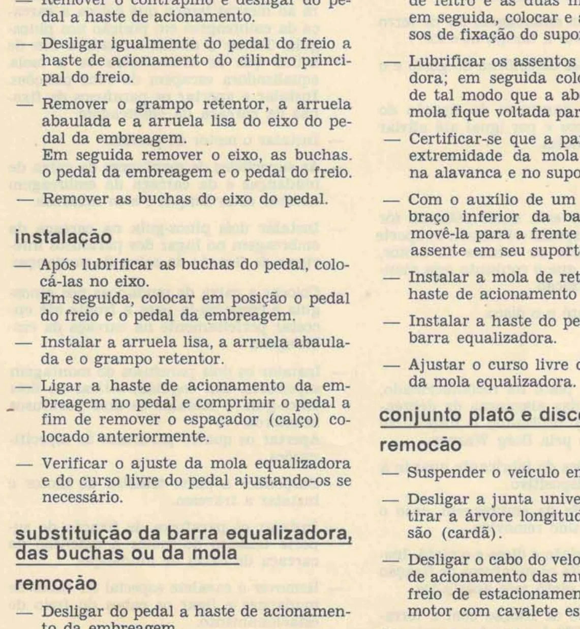 FORD Galaxie 1967/1968 — figura técnica — página interna do manual de serviço