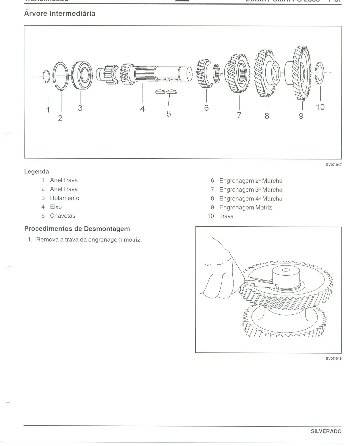 Manual de Reparação Caixa de Câmbio Eaton Clark FS 2305 FSO 2305 Chevrolet Silverado — página interna 2 do PDF