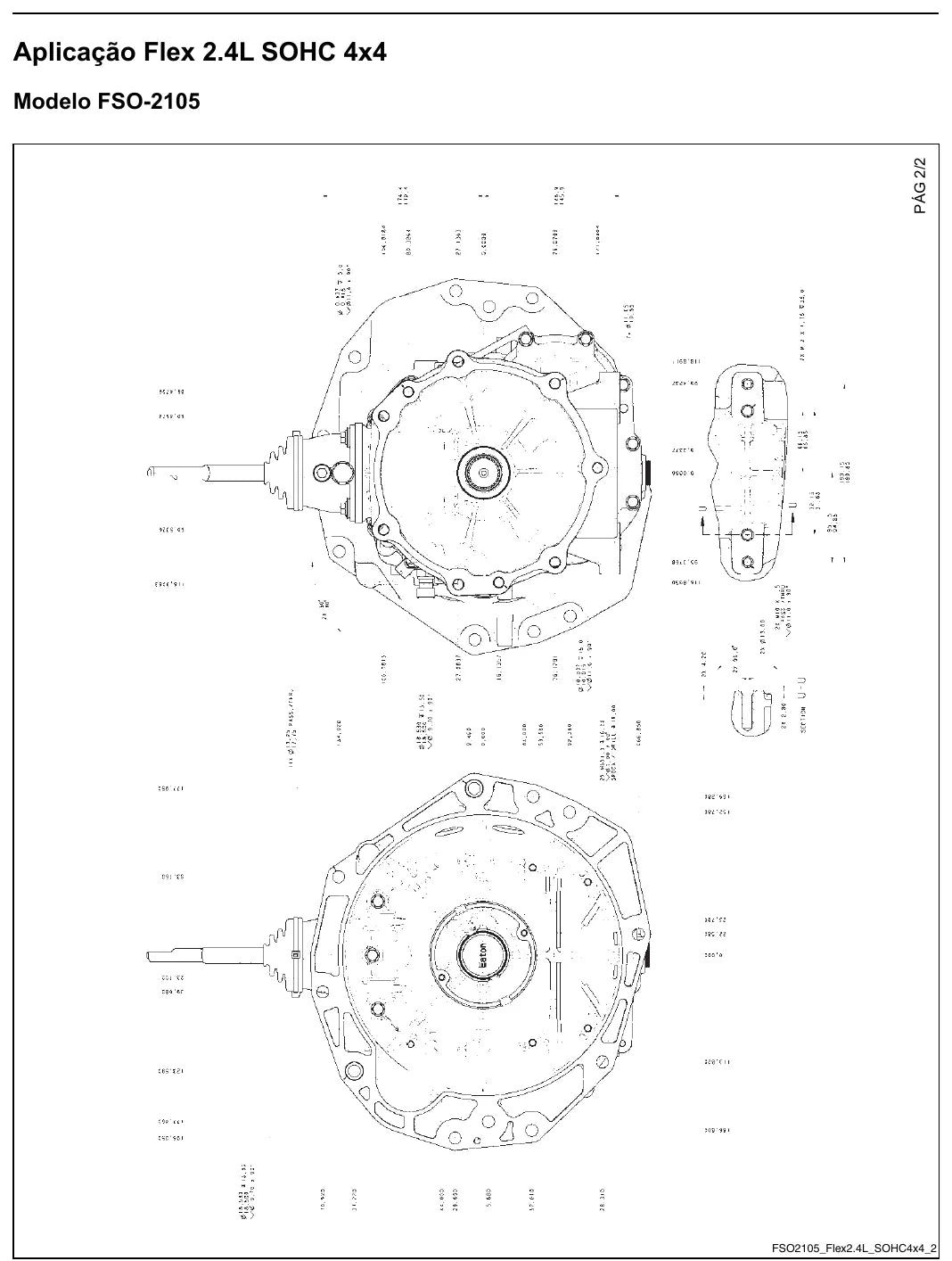 Manual de Reparação Caixa de Câmbio Eaton FSO-2105 FSO-2505 (4x2 e 4x4) — página interna 1 do PDF (Manual de Reparação)