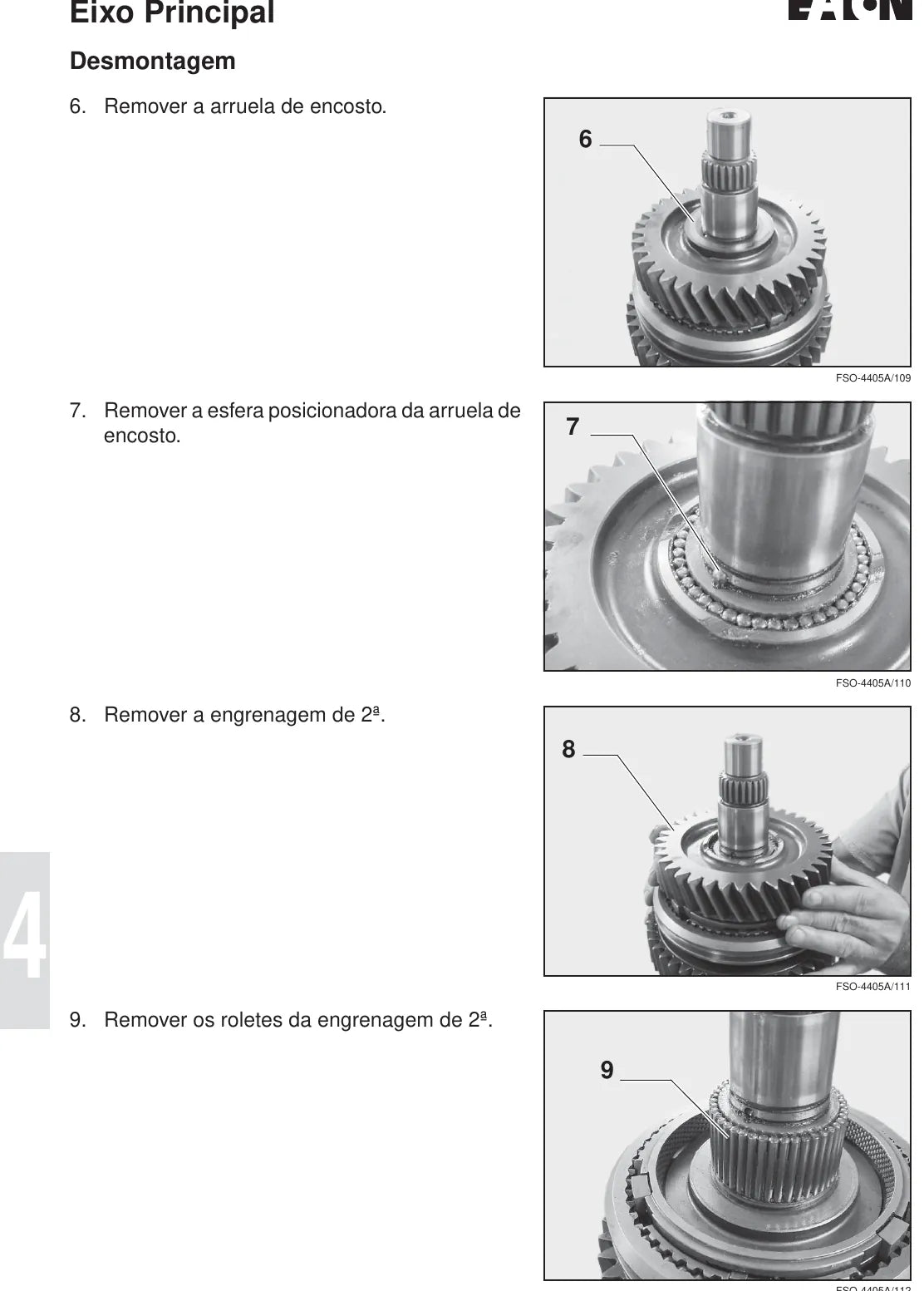 Manual de Serviço Caixa de Câmbio Eaton FSO-4305 FSO-4405 Light Duty — página interna 2 do PDF (Manual de Serviço)