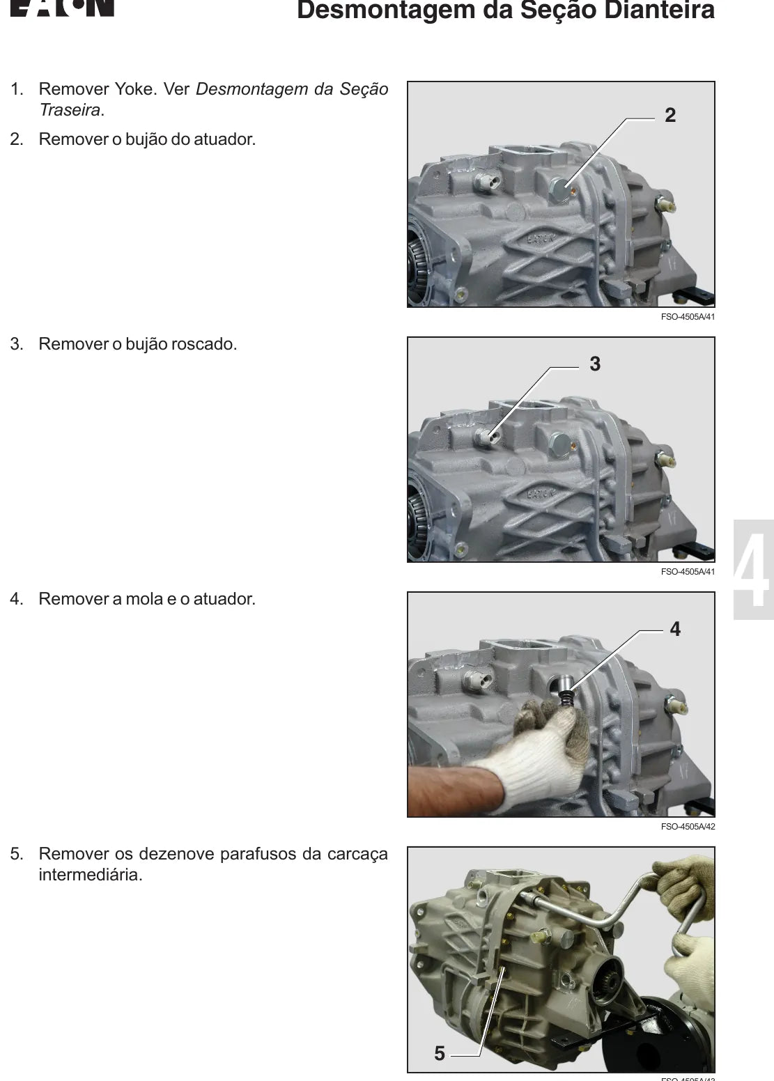 Manual de Serviço Caixa de Câmbio Eaton FSO-4505 FSO-4505A — página interna 2 do PDF (Manual de Serviço)