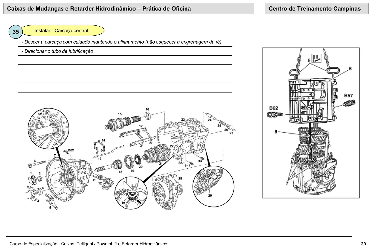 Manual de Serviço Caixa Mercedes-Benz G-240 G-280 G-281 G-330 PowerShift e Retarder Voith — página interna 1 do PDF (Manual de Serviço)