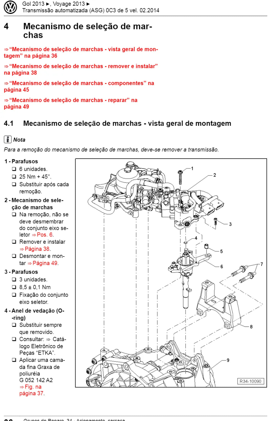 Volkswagen VW OC3 - Transmissao automatizada — figura técnica 1