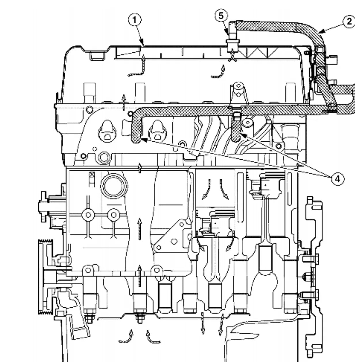 FORD Focus 1.6 / 2.0 — detalhe do procedimento — página interna do manual de reparação
