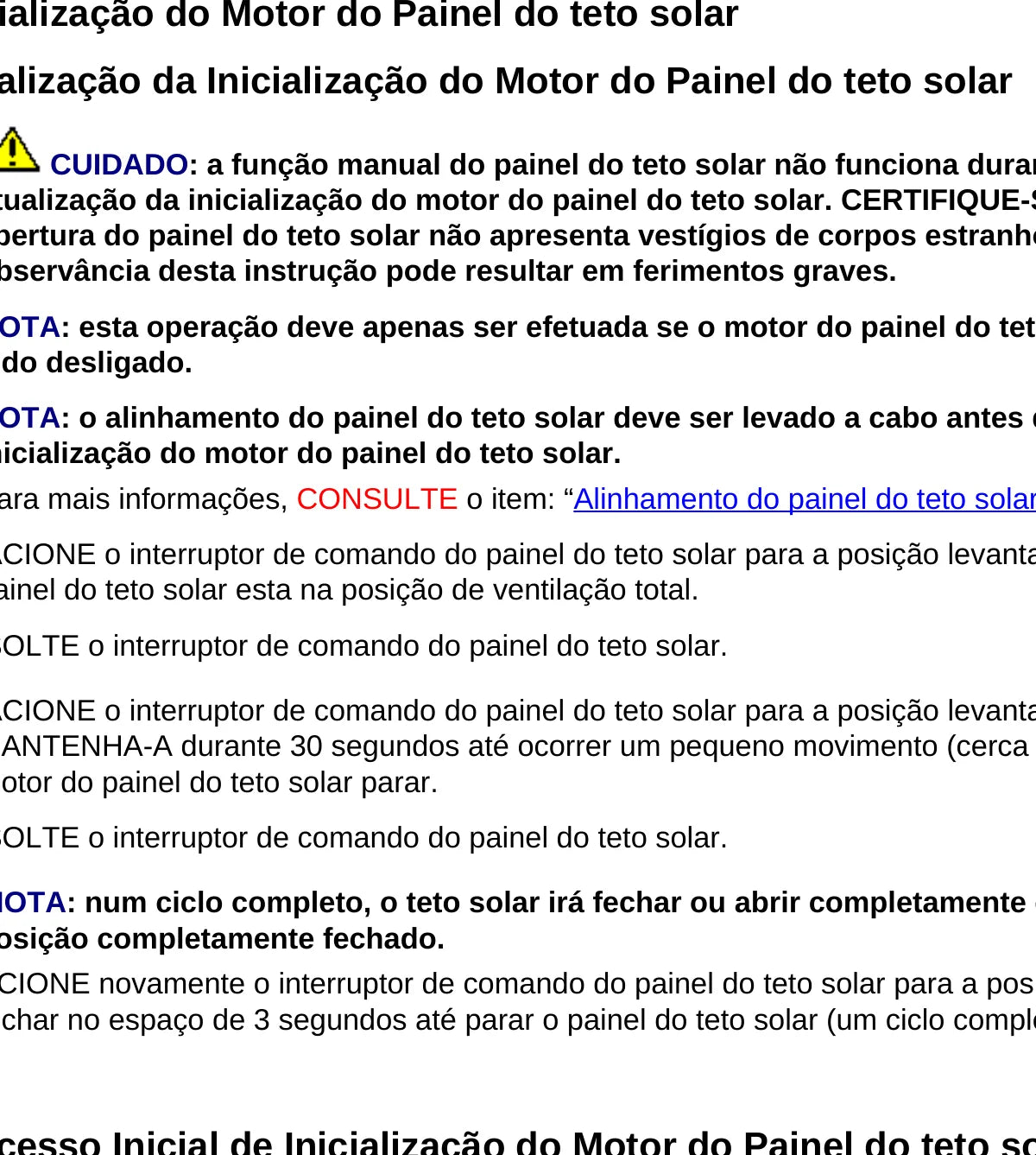 FORD Novo Focus 2.0 16V — diagrama — página interna do manual de serviço