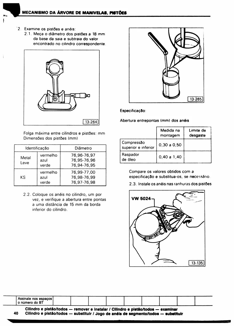 Página interna 2 — Manual de Serviço Volkswagen Motor AE 1.6 (1600)