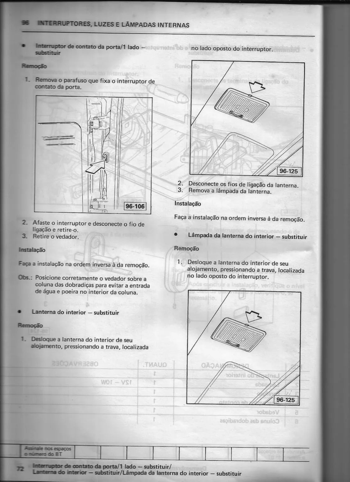 Página interna 1 — Manual de Serviço Volkswagen Gol e Saveiro — sistema elétrico