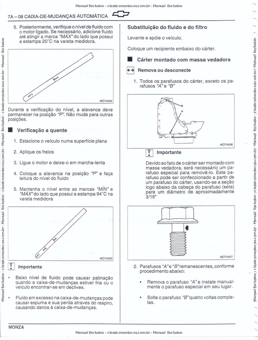Página interna 3 — Chevrolet Monza 1994