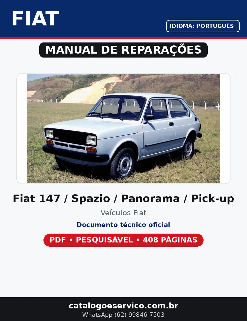 Manual Reparações Mecânica Fiat 147 Spazio Panorama Pick-