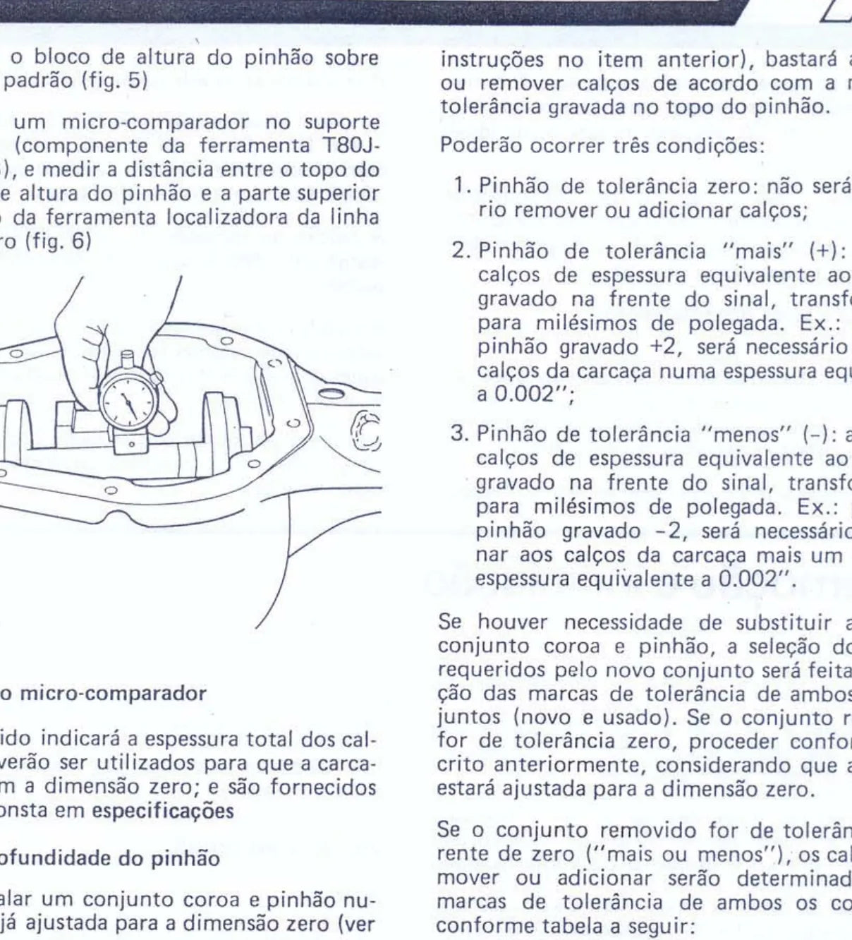FORD Série F — figura técnica — página interna do manual de serviço
