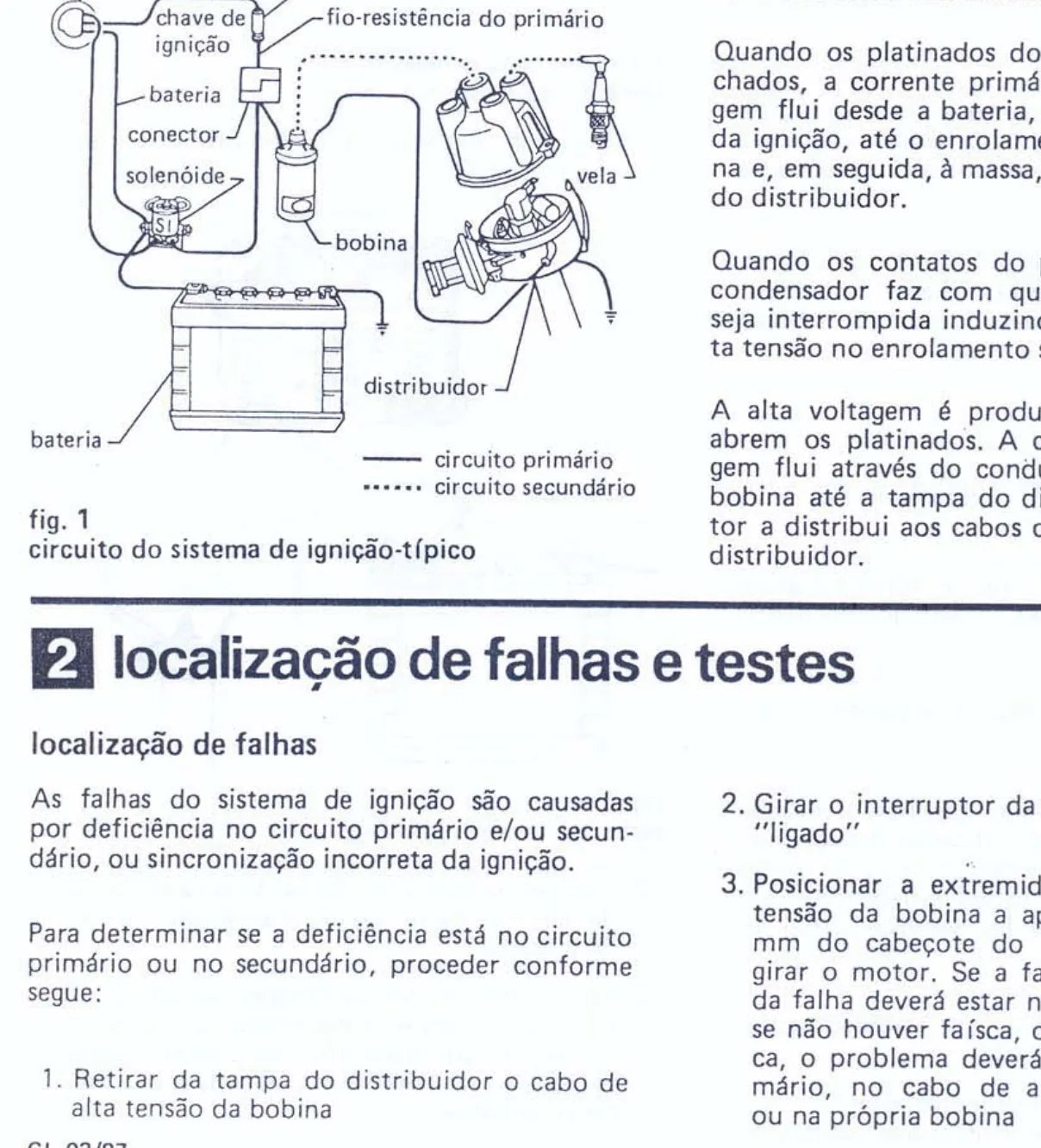 FORD Série F — detalhe do procedimento — página interna do manual de serviço