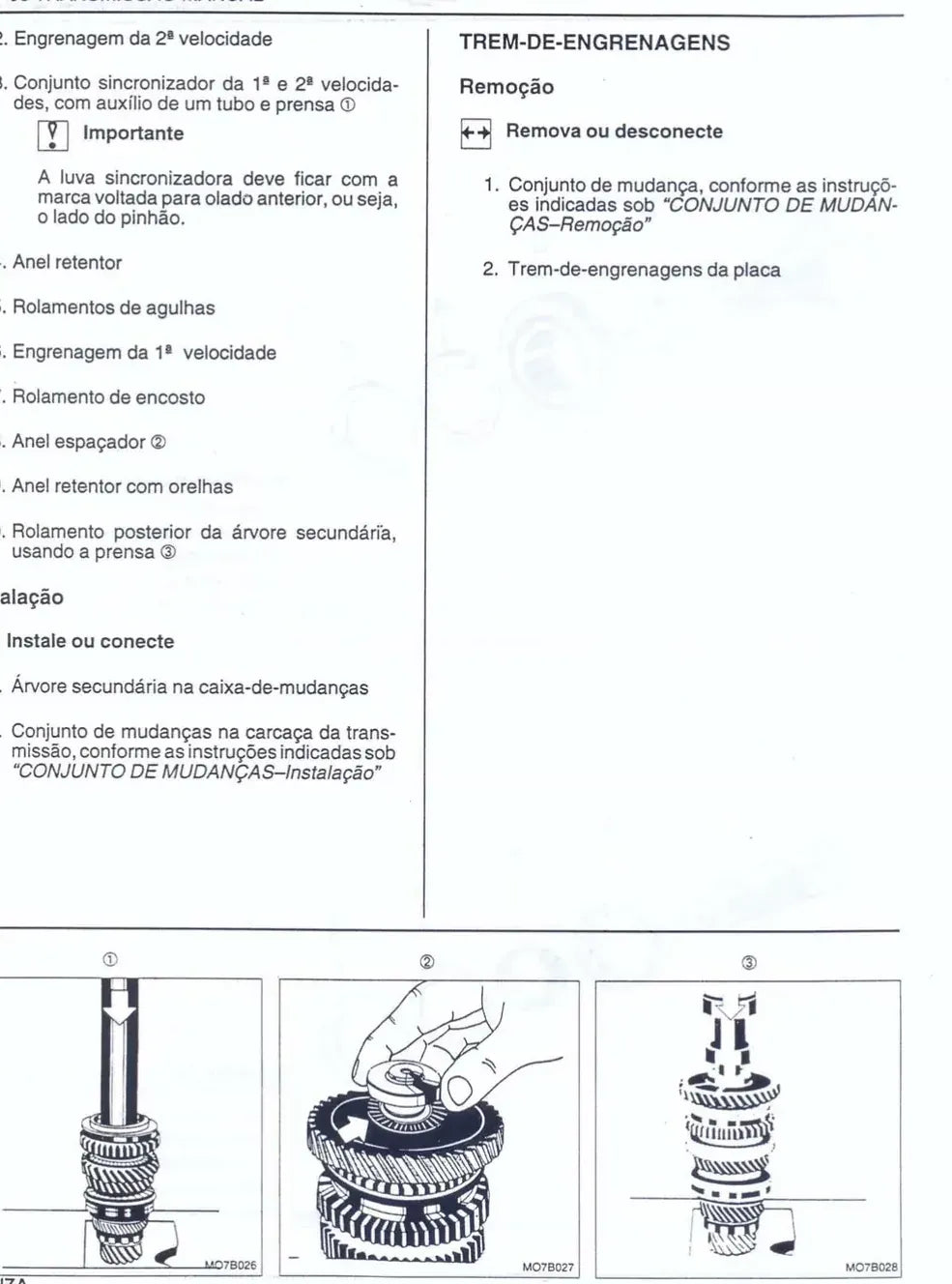 Página interna 2 — Manual de Oficina Chevrolet Monza 1994
