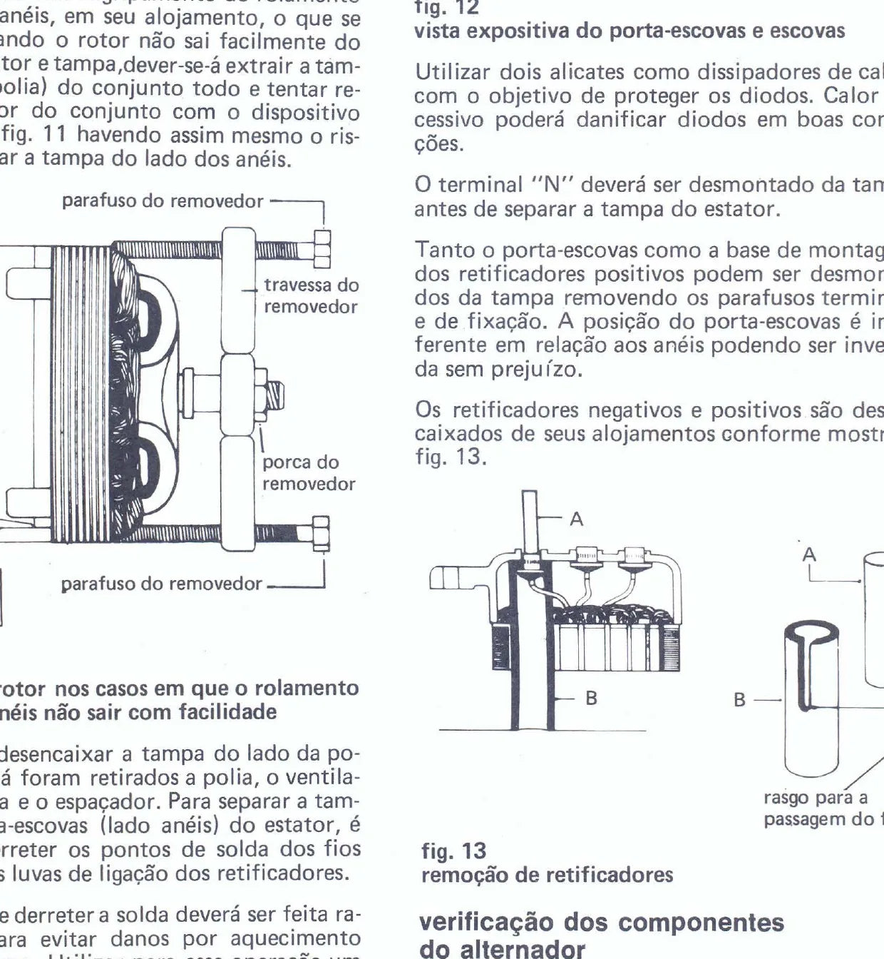 FORD Jeep CJ5 / F-75 — diagrama — página interna do manual de oficina