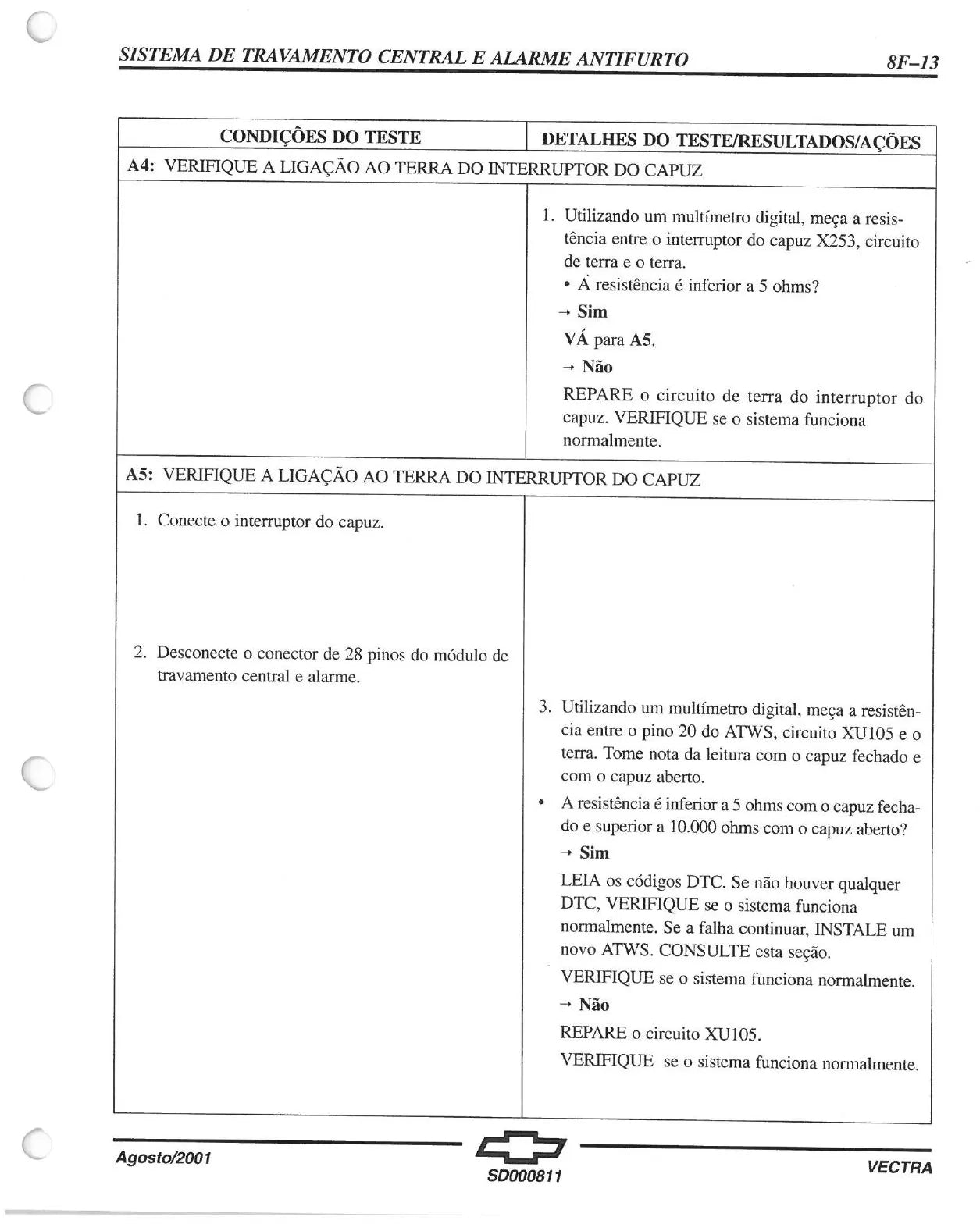 Manual Reparações Serviço Chevrolet Vectra 3ª Ed 2007 - Página 4