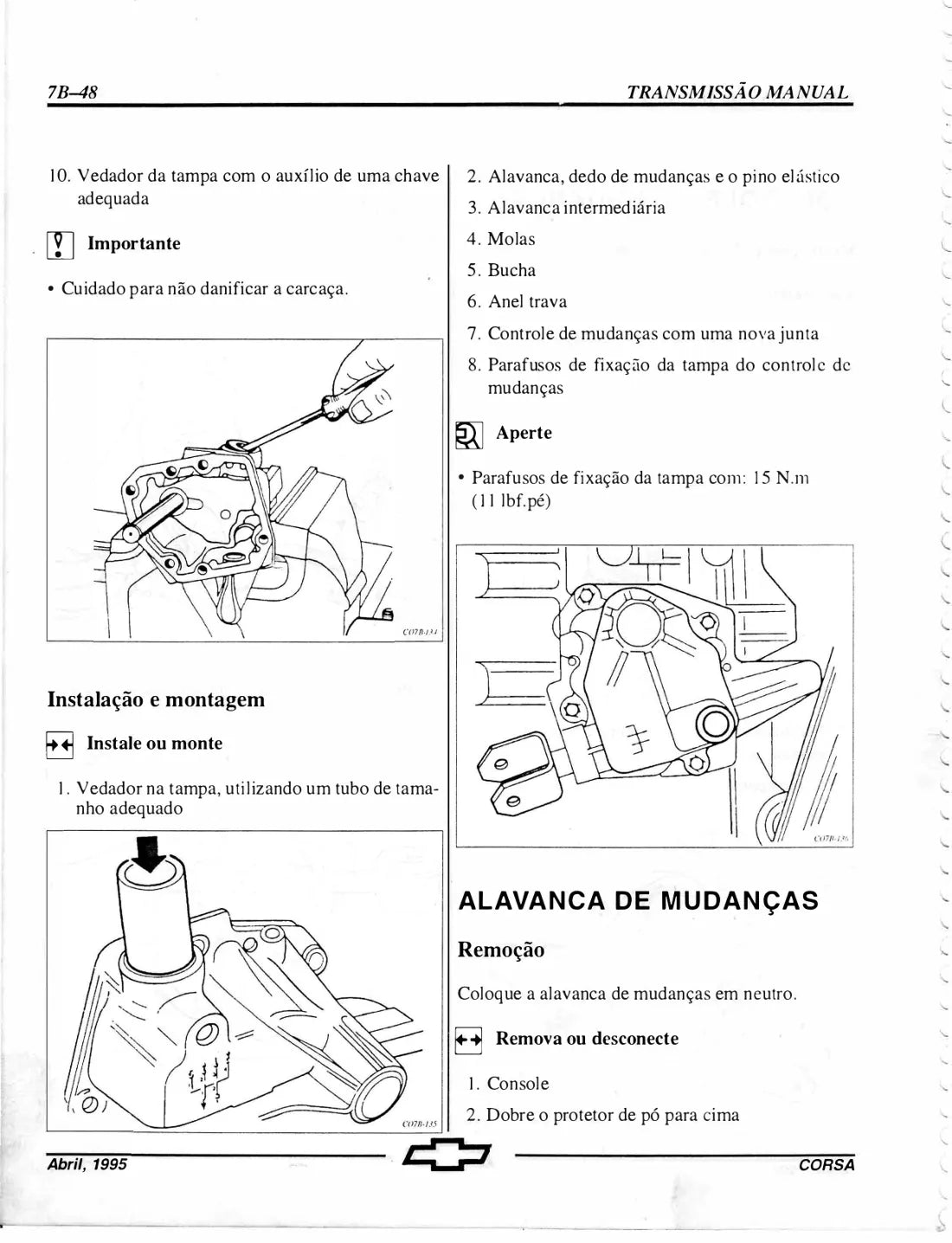 Página interna 4 — Chevrolet Corsa 1994 a 1996