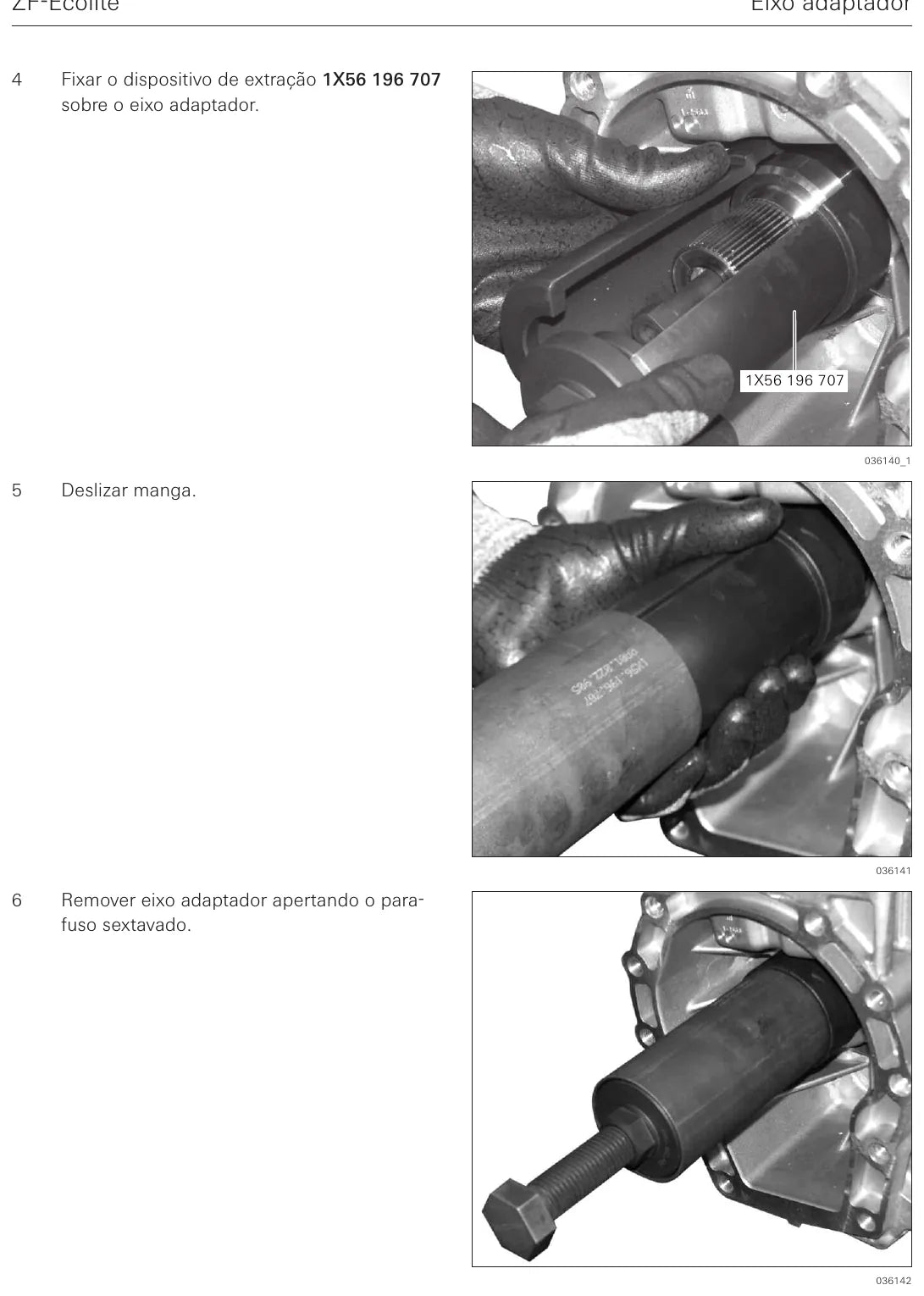 Manual de Reparação Caixa de Câmbio ZF 6 S 450 P Ecolite (VW Amarok) — página interna 2 do PDF (Manual de Reparação)