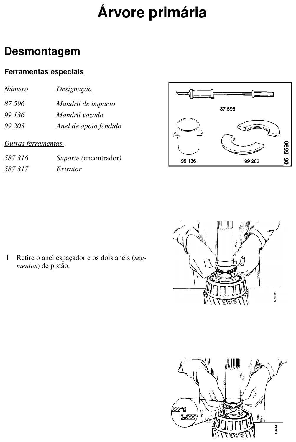 Manual de Serviço Caixa de Mudanças Scania GR900 — página interna 1 do PDF (Manual de Serviço)